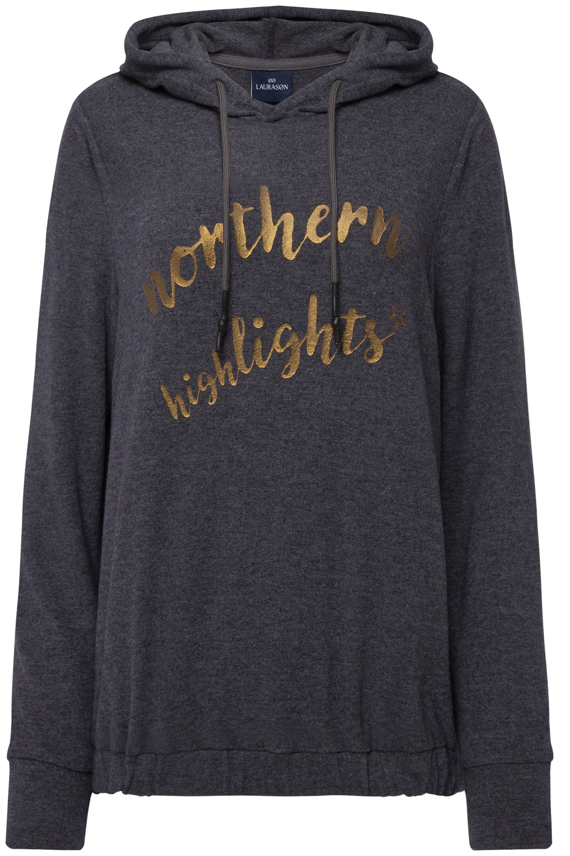 Laurasøn Sweatshirt Hoodie Statement Print Kapuze günstig online kaufen