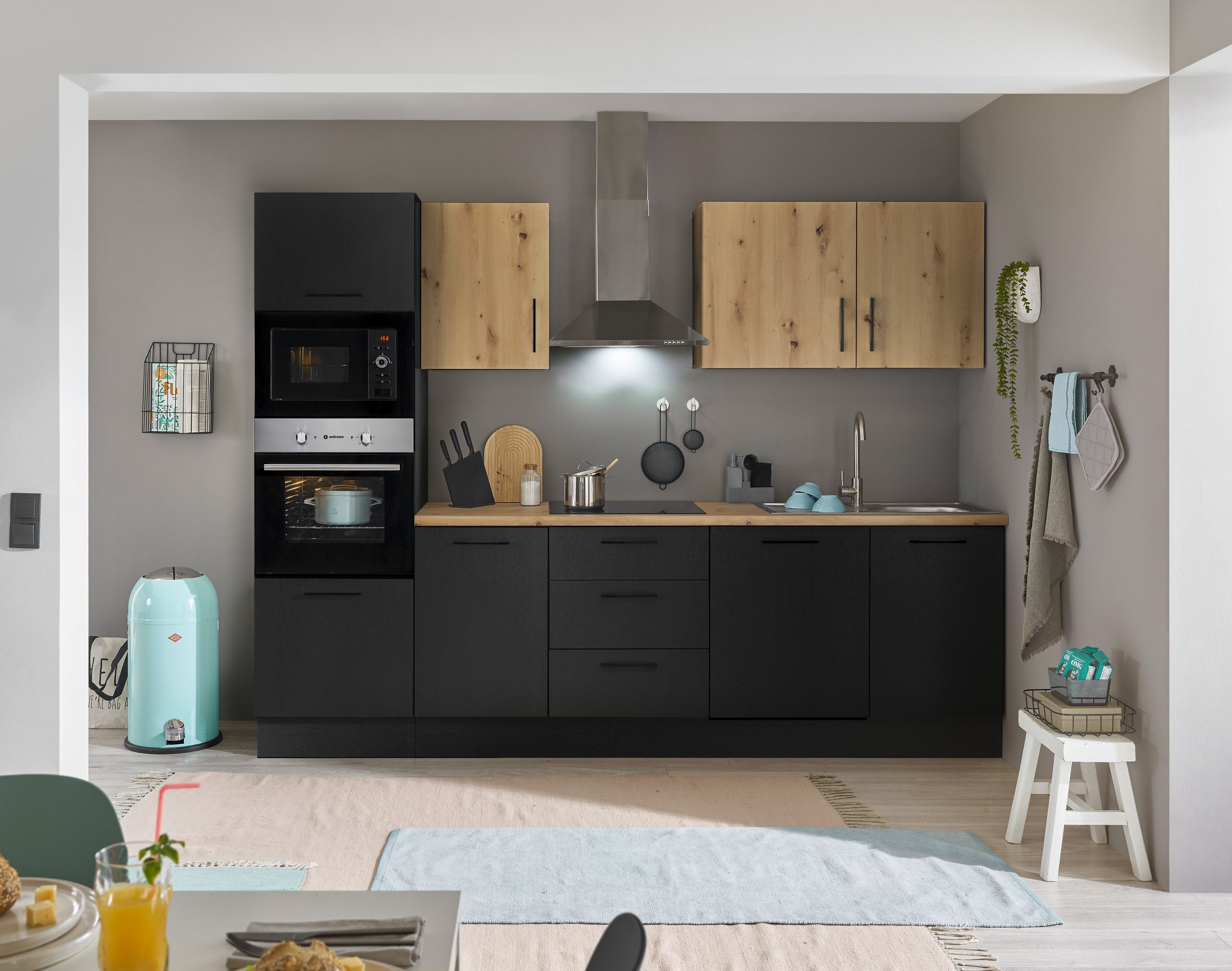 BASIC by Balculina Küchenzeile "Turin", Breite 280 cm, wahlweise mit E-Gerä günstig online kaufen