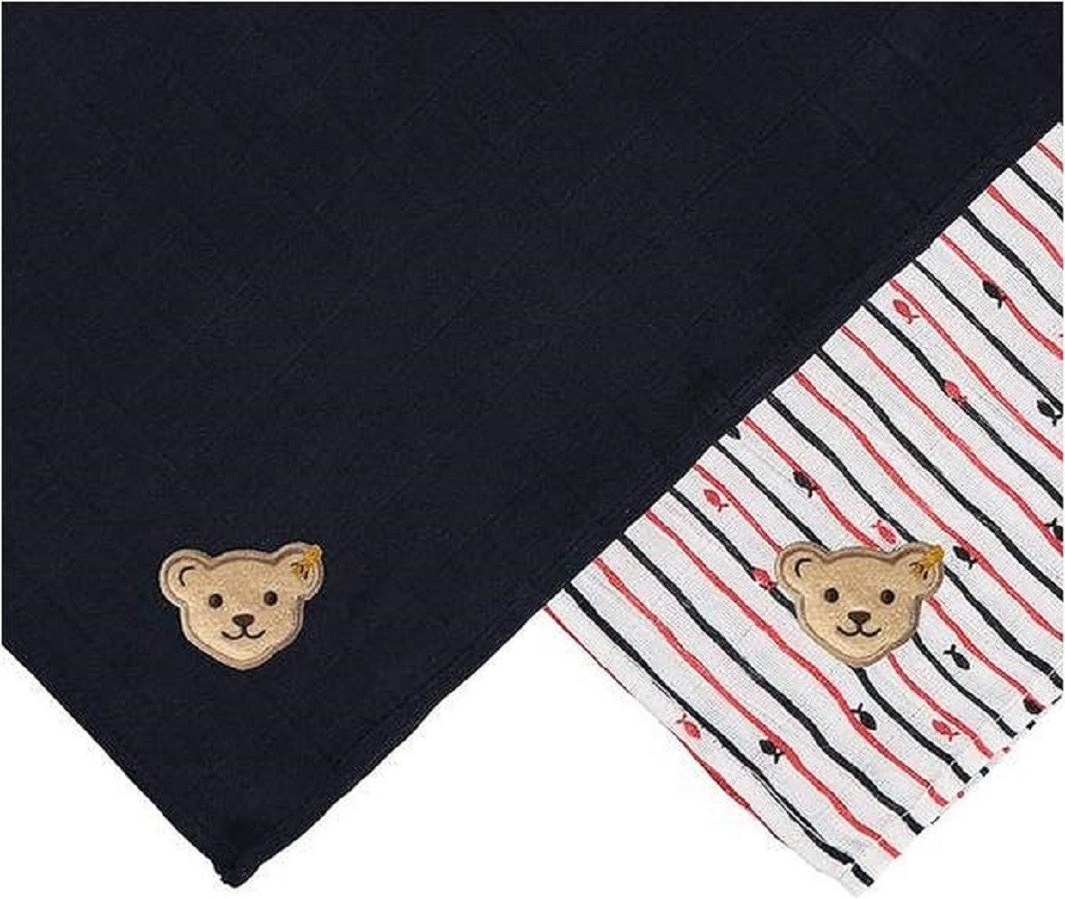 Steiff Collection Spucktuch Geschenkset Mulltücher für 2er Set Fische neu