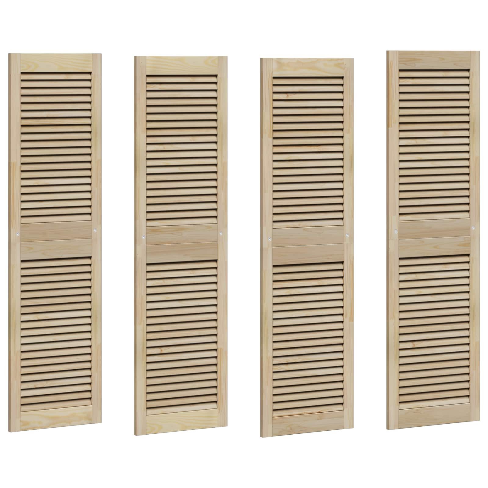 vidaXL Schranktür Schranktür mit Tür 4 Stk. Natur 140,5 x 2,1 x 39,5 cm (4 St)