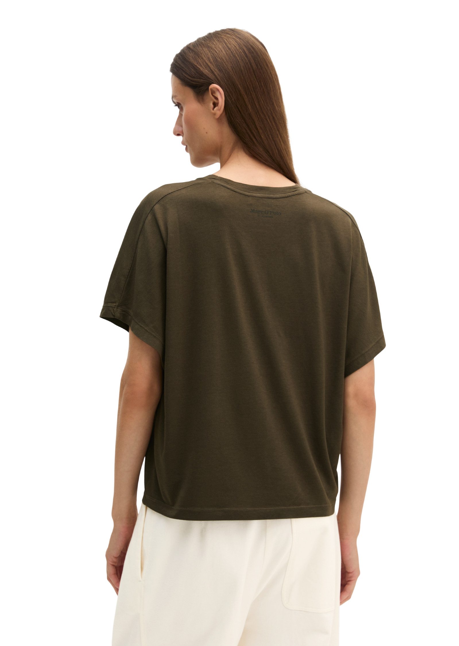 Marc O'Polo T-Shirt aus fließendem Lyocell-Baumwolle-Mix – Bild 3 von 5