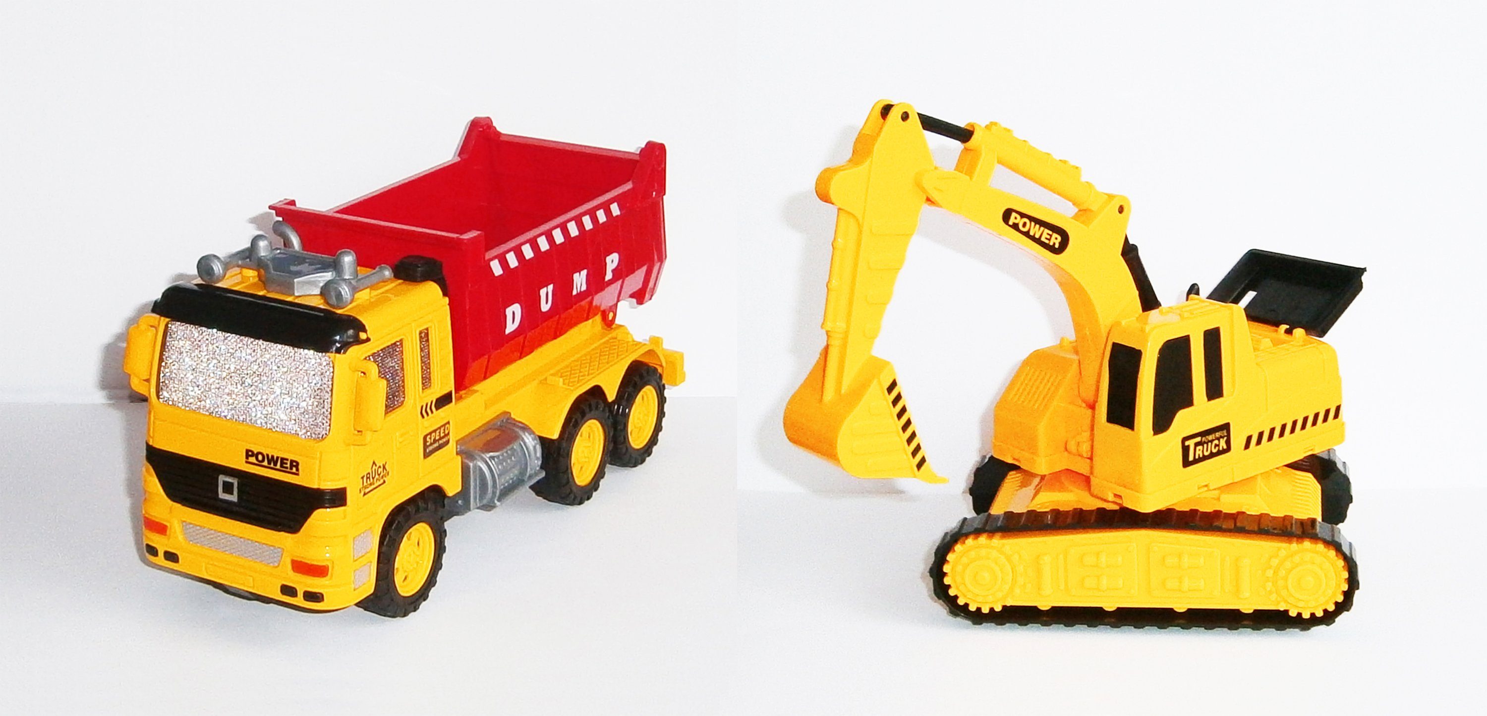 Toi-Toys Spielzeug-Traktor Kipper-Lastwagen und Bagger
