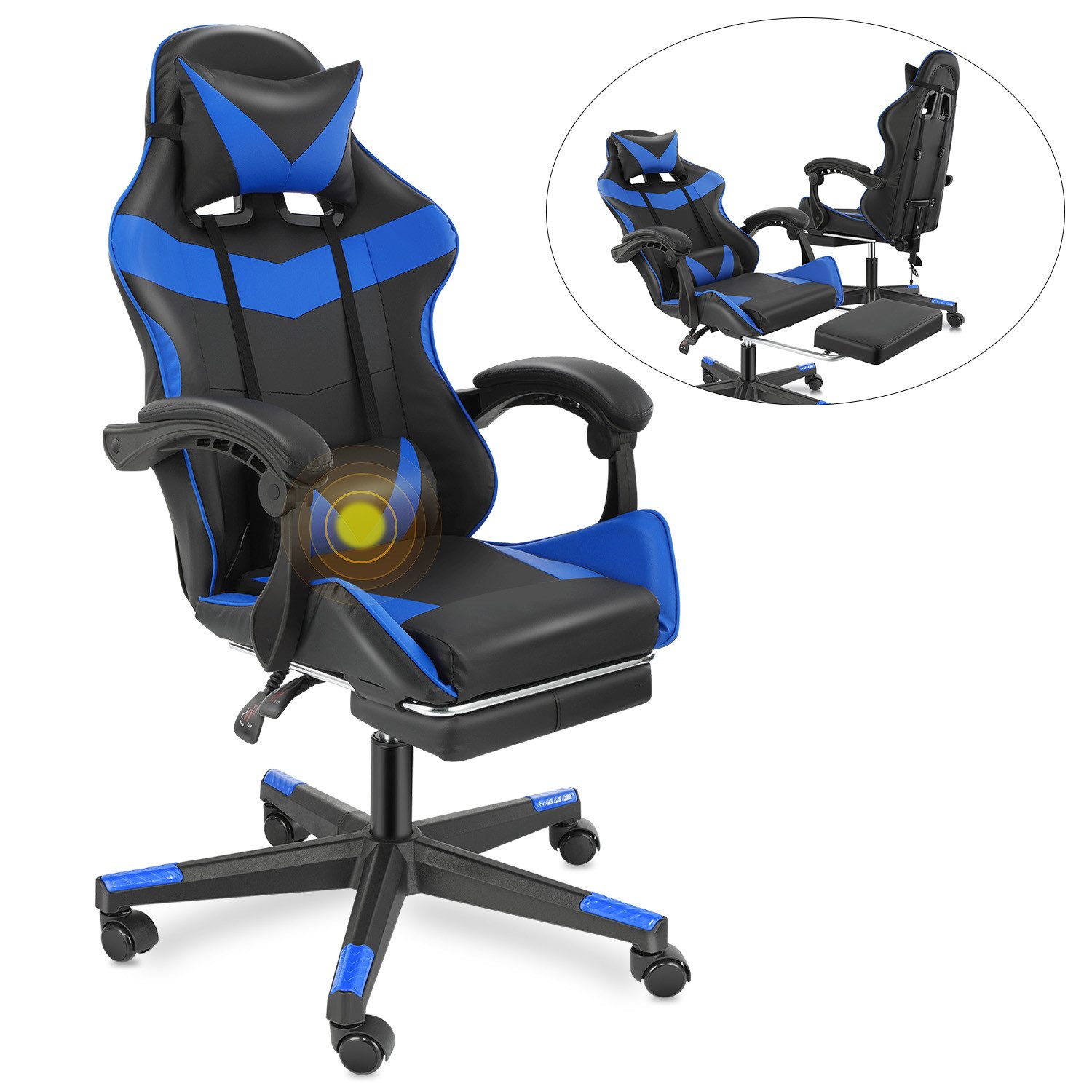 LOVONLIVE Gaming Chair Ergonomischer Gaming Stuhl günstig online kaufen