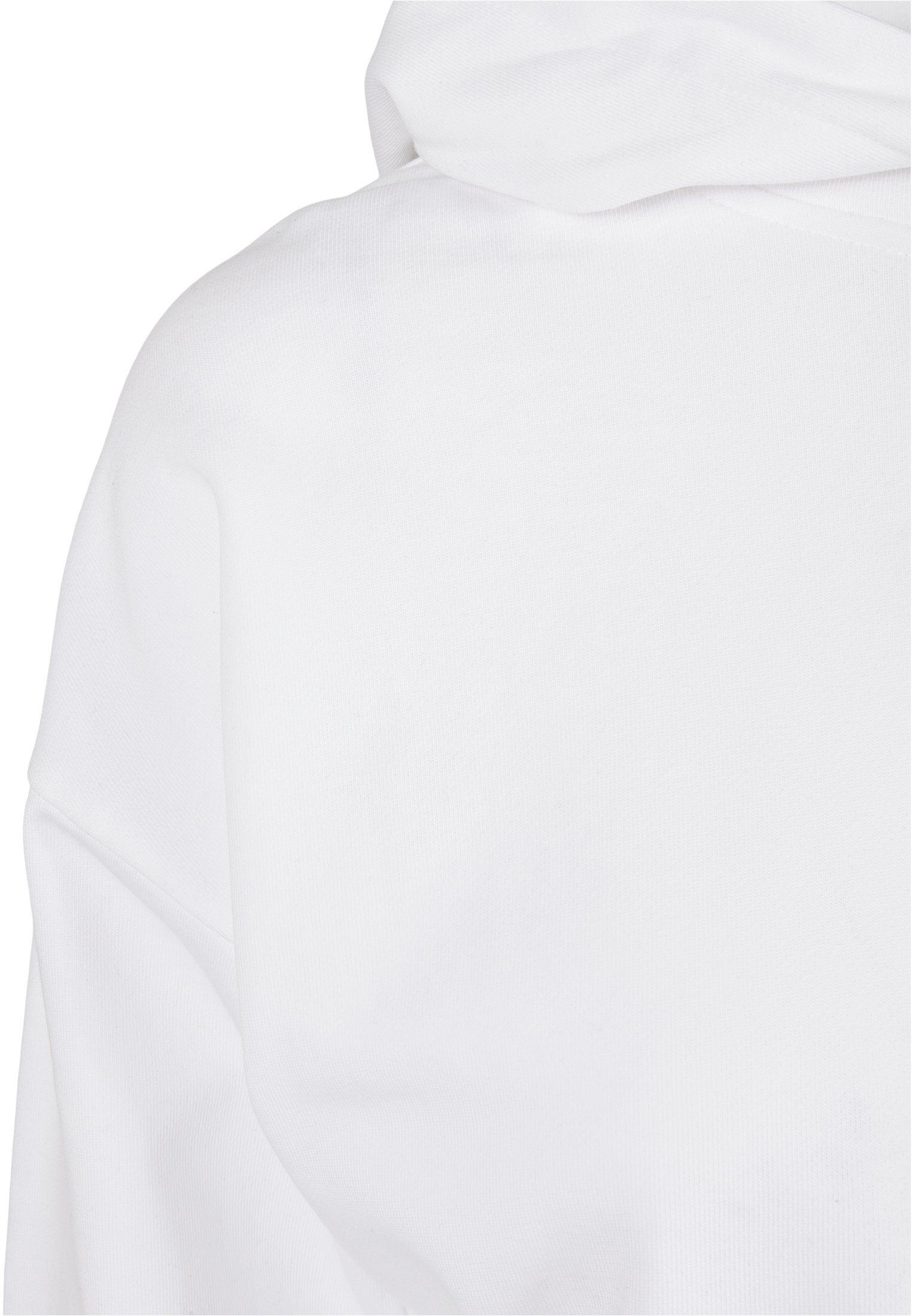 Hoody Damen Cropped Ladies URBAN (1-tlg) Kapuzenpullover white Oversized CLASSICS