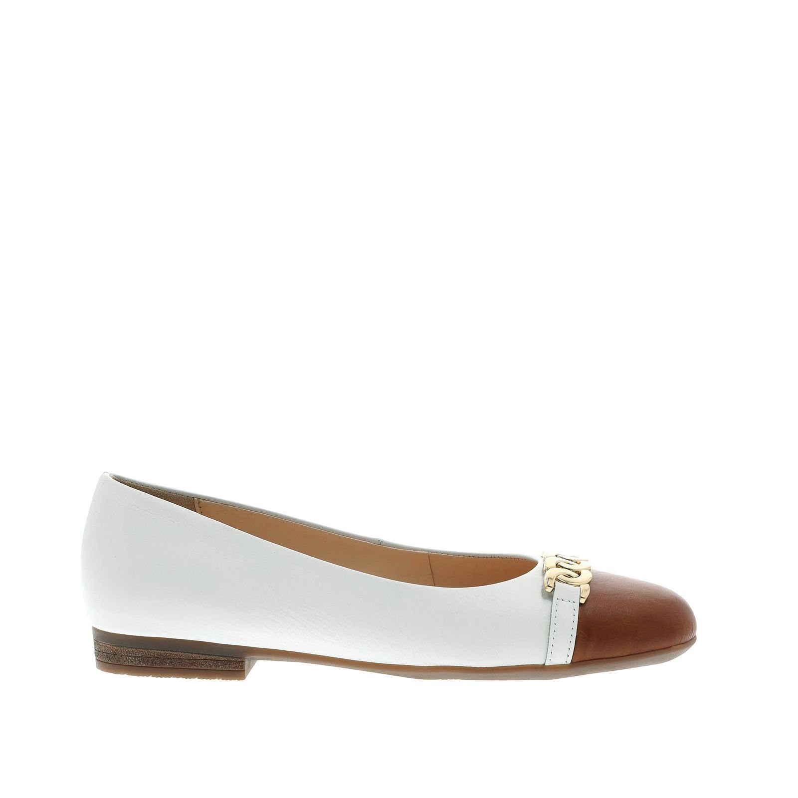 Ara ara Damen Ballerina SARDINIA-HIGHSOFT 12-31342-05 cognac weiß braun Slipper