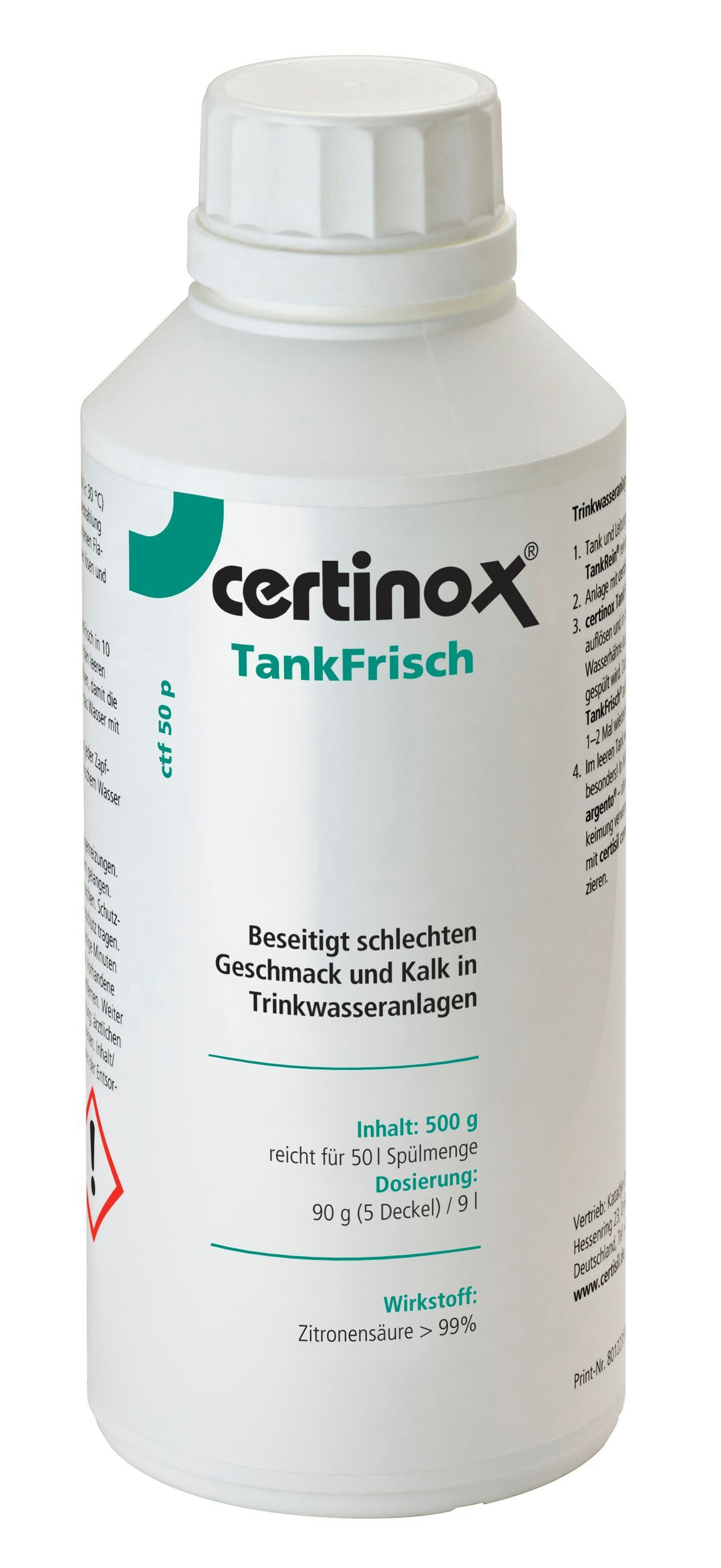 Certisil Wasserfilter Certisil certinox TankFrisch ctf 50 p