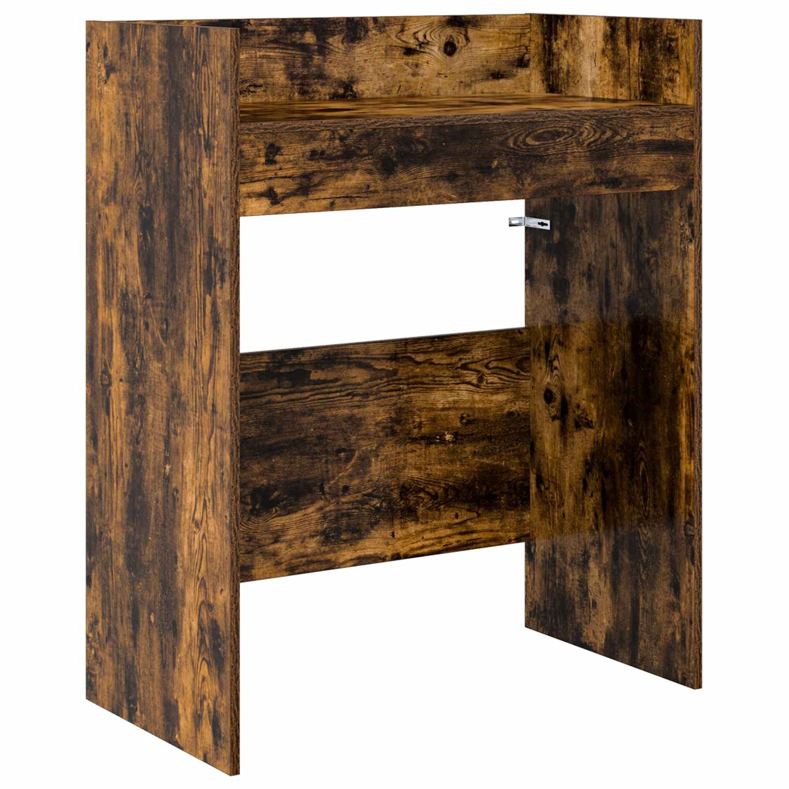 vidaXL Arbeitstisch DJ Tisch Raucheiche 62 x 45 x 102 cm Holzwerkstoff (1-St)