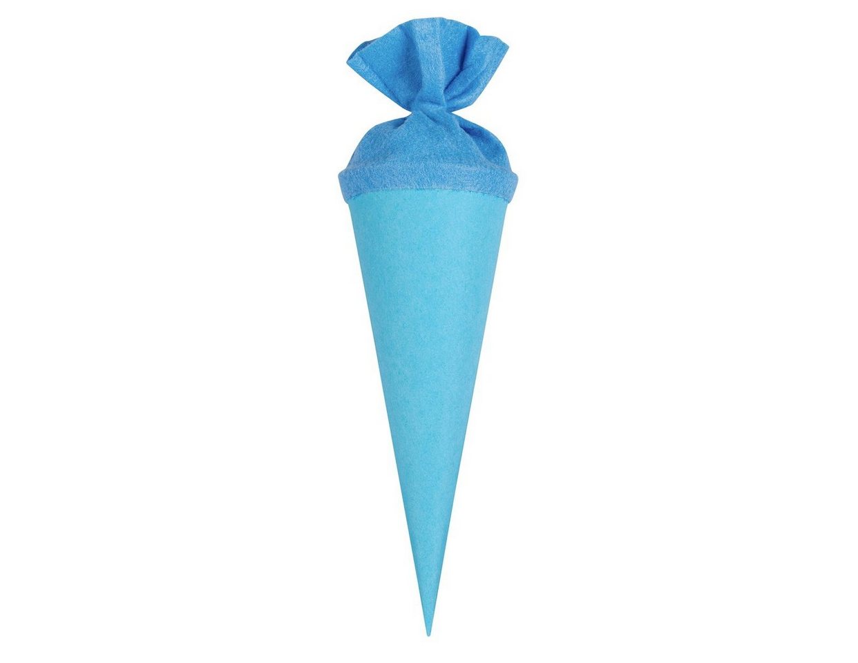itenga Schultüte itenga Geschwister - Bastelschultüte 35cm mit Filzverschluss HELLBLAU