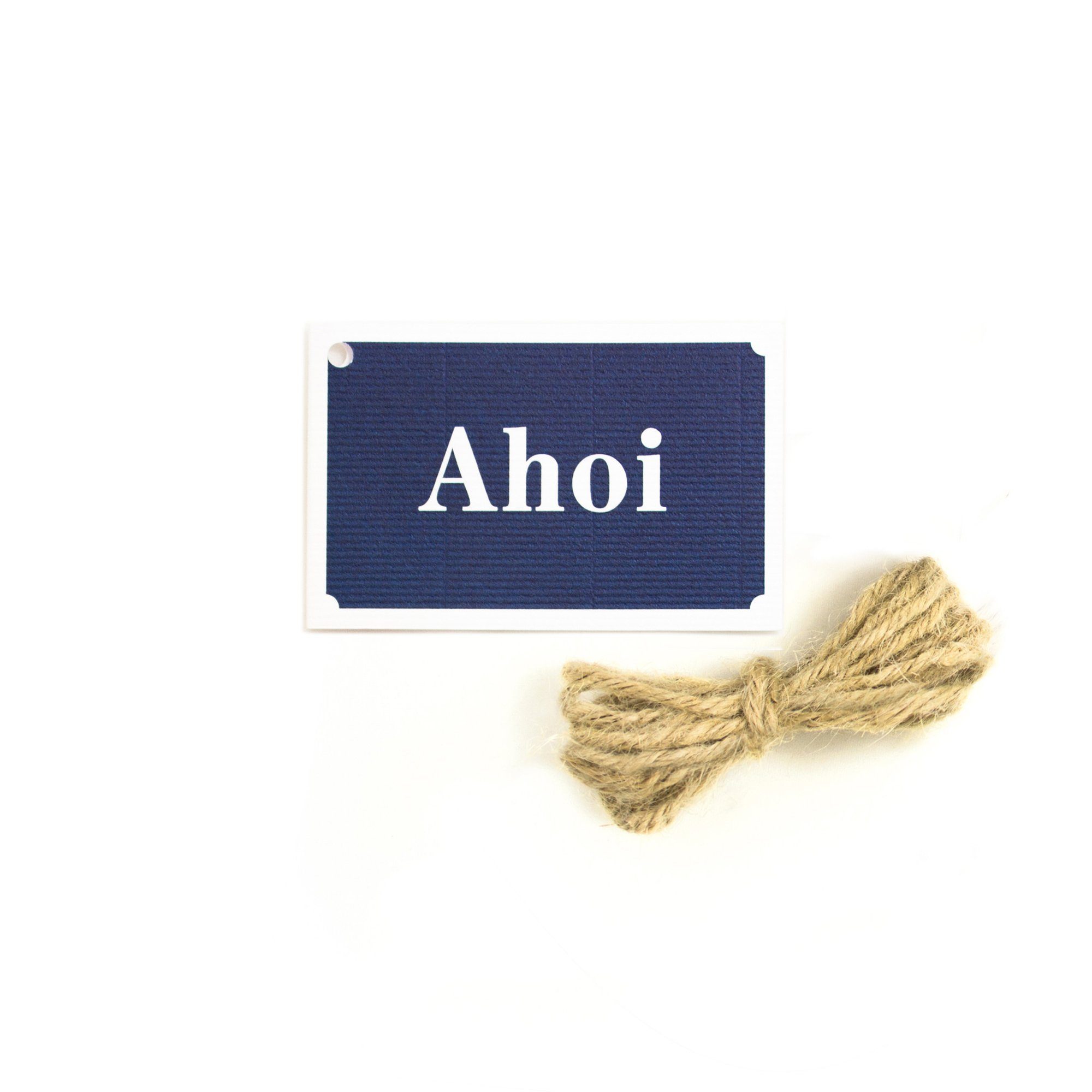 Geschenkband Geschenkanhänger Ahoi