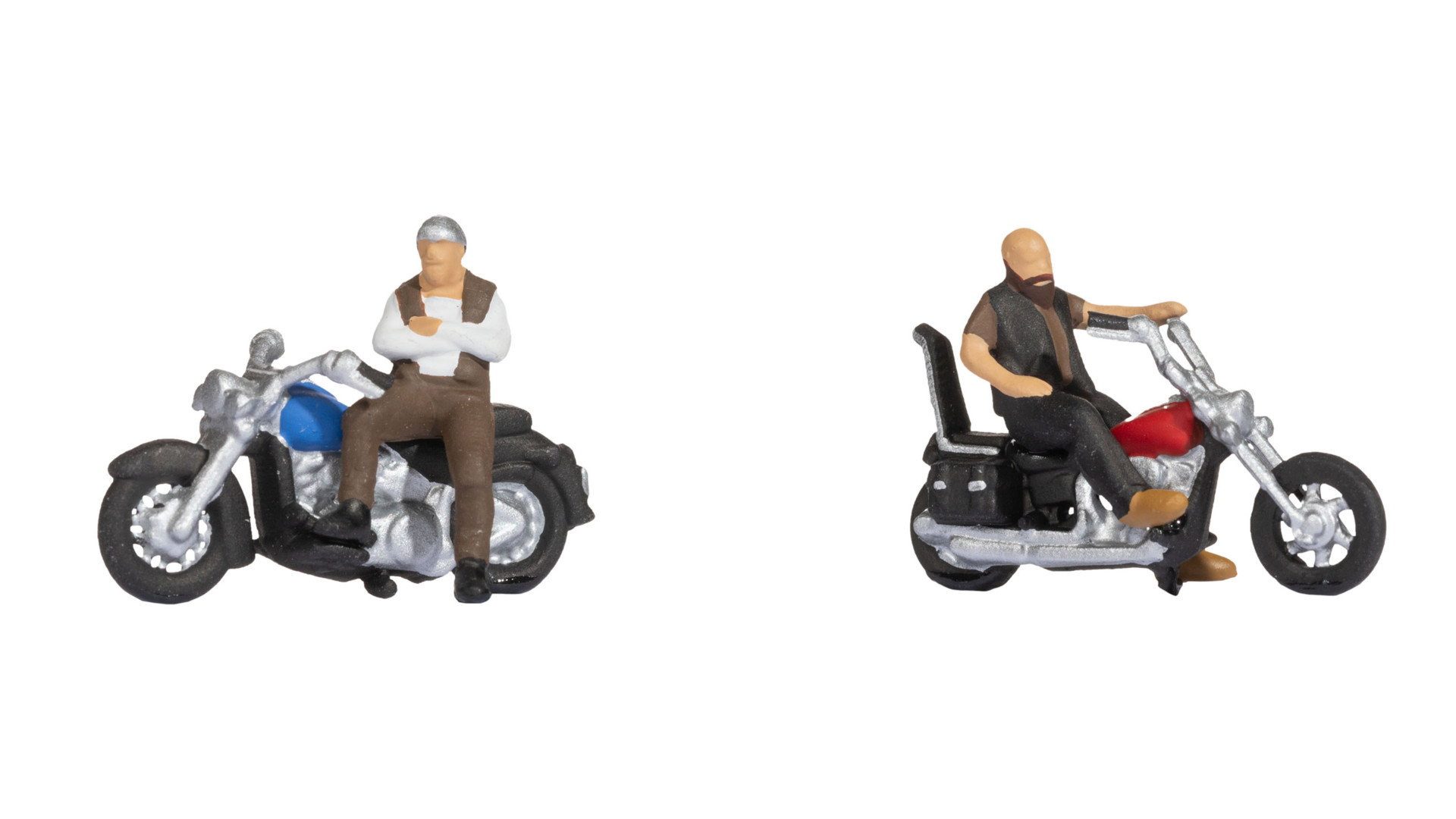 NOCH Modelleisenbahn-Straße NOCH H0 Figuren Rocker auf Motorrädern für Modellb