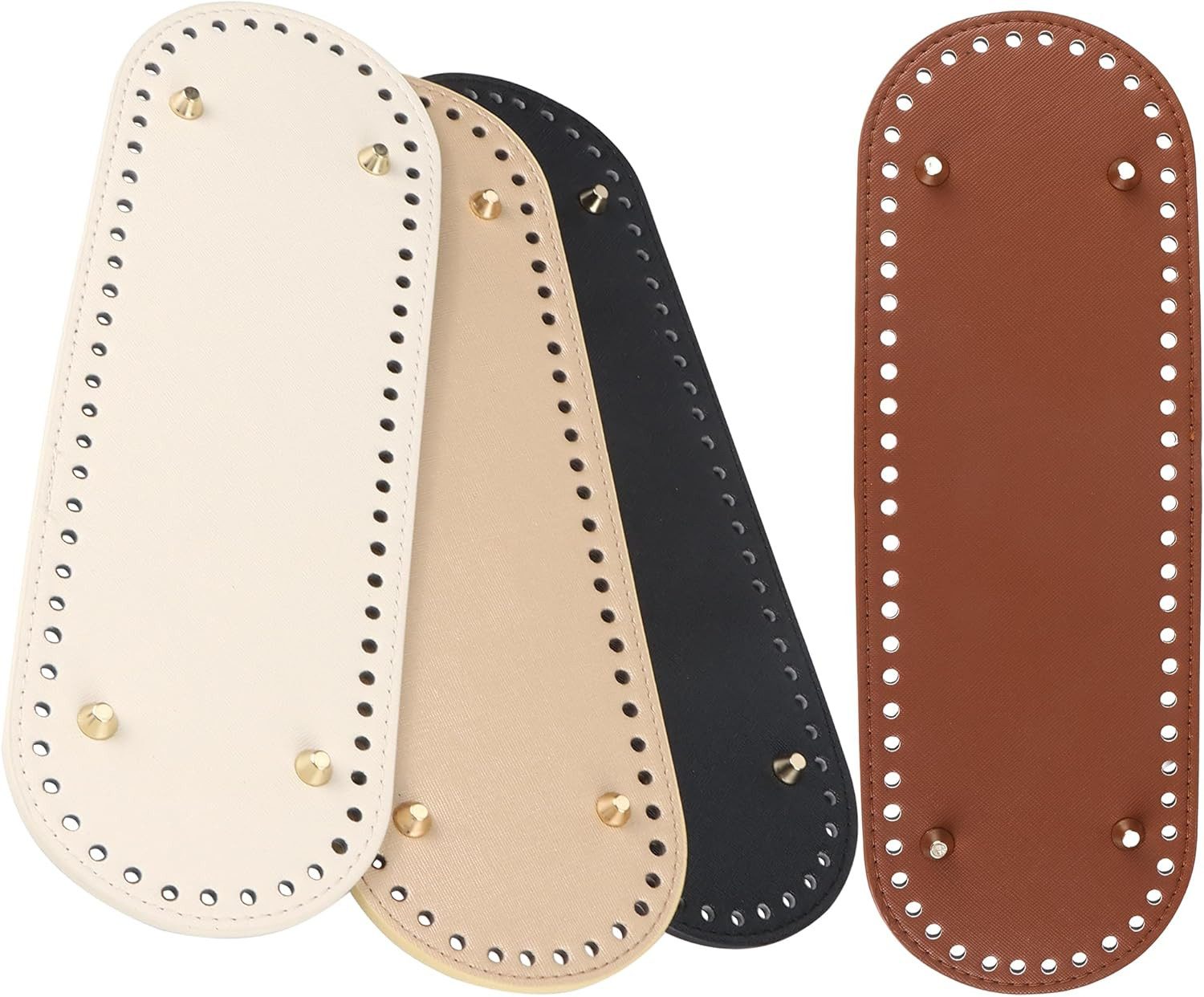 FOUORTUNATE-BEE Kreativset 4er Set Taschengrundplatten für Häkel- und DIY-Taschen, (4-tlg), Taschenboden mit Löchern für Häkeltaschen und Körbe