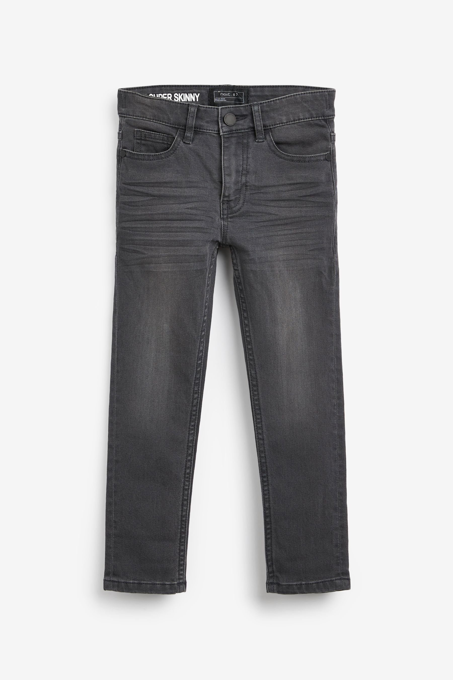 im Denim Grey Skinny-fit-Jeans (1-tlg) Super-Skinny-Fit Next Five-Pocket-Jeans