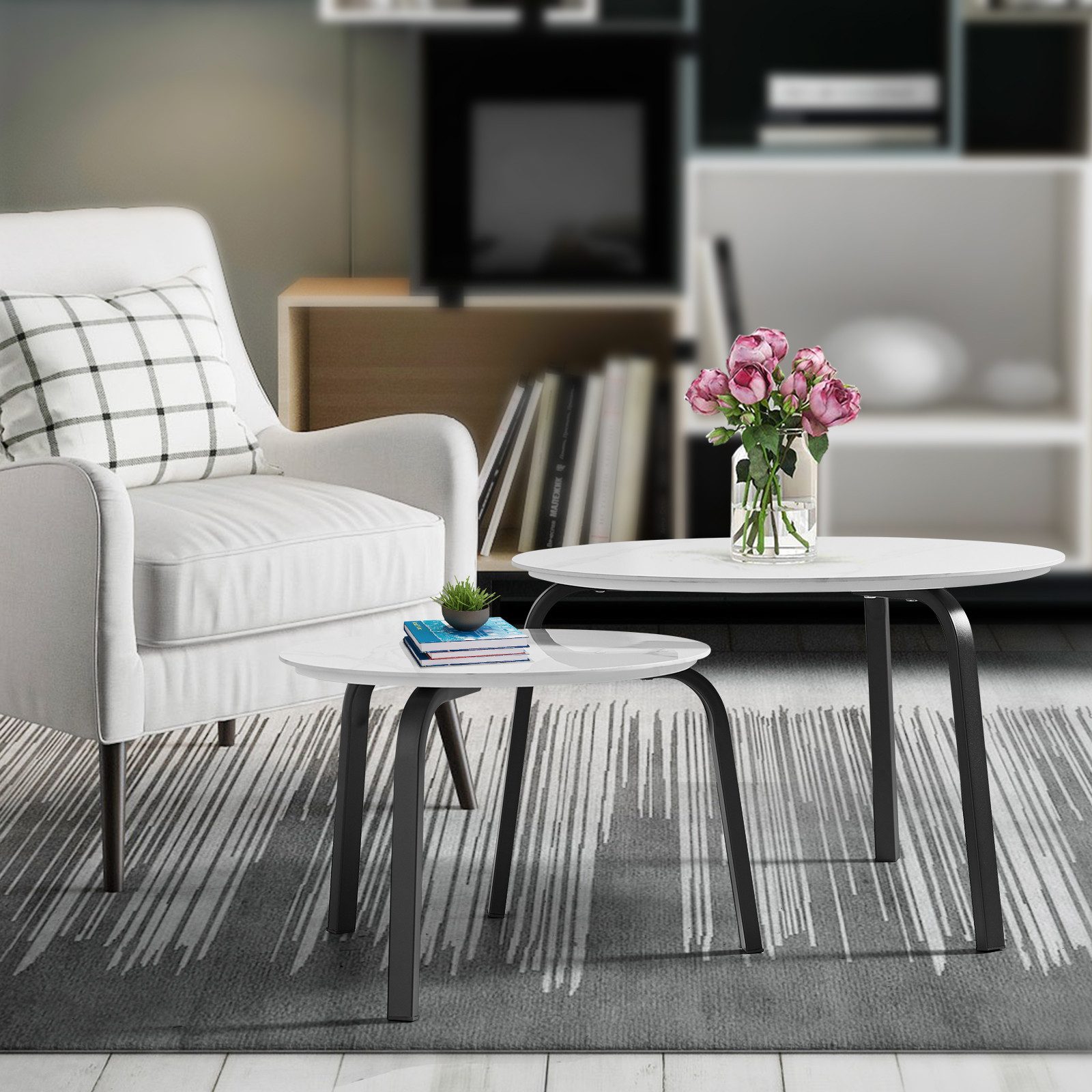 MODFU Couchtisch 2-teiliges Couchtisch-Set (elegantem Design, günstig online kaufen