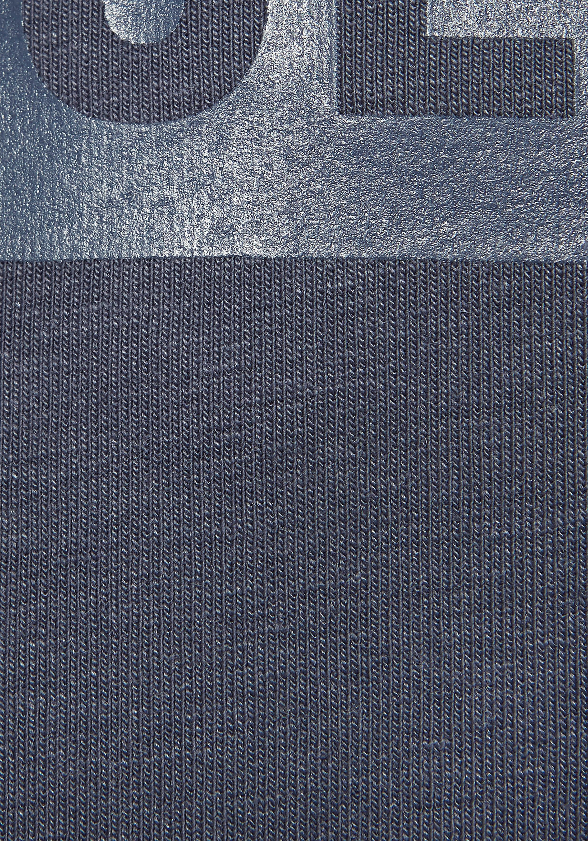 le jogger® Kapuzenpullover mit Druck und Kordelzug