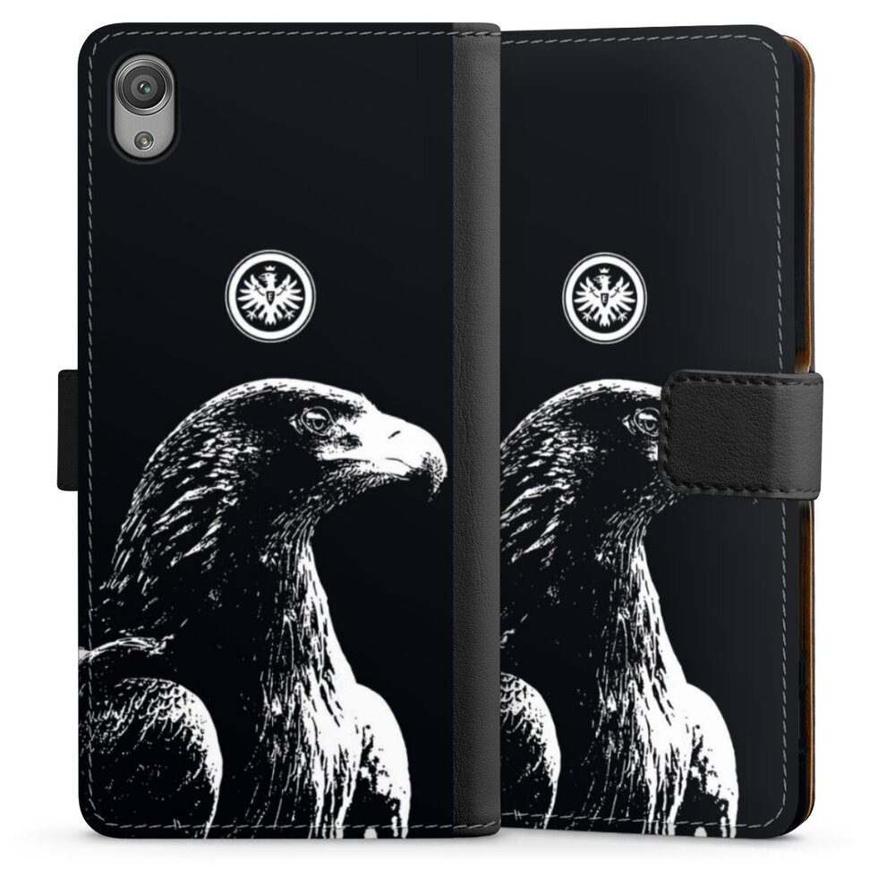 DeinDesign Handyhülle Eintracht Frankfurt Offizielles Lizenzprodukt Attila SGE Attila, Sony Xperia X Hülle Flip Case Klapphülle Handytasche Leder