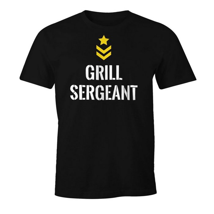 MoonWorks Print-Shirt Herren T-Shirt Grill Sergeant Fun-Shirt Moonworks® mit Print