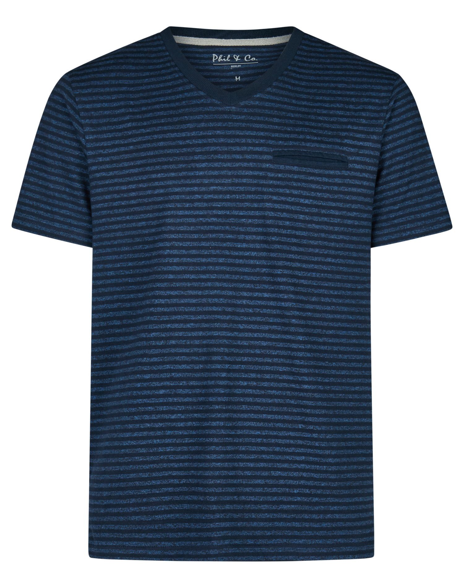 Phil & Co. Pyjamaoberteil Herren Pyjamashirt mit kurzem Arm (1-tlg)