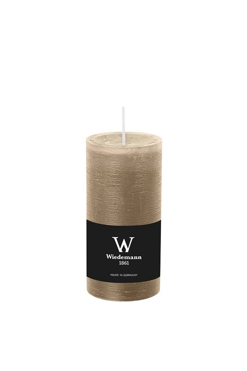 INNA-Glas Stumpenkerze Votivkerze Aurora, beige, 12cm, Ø 5,8cm, 42h - Made in Germany