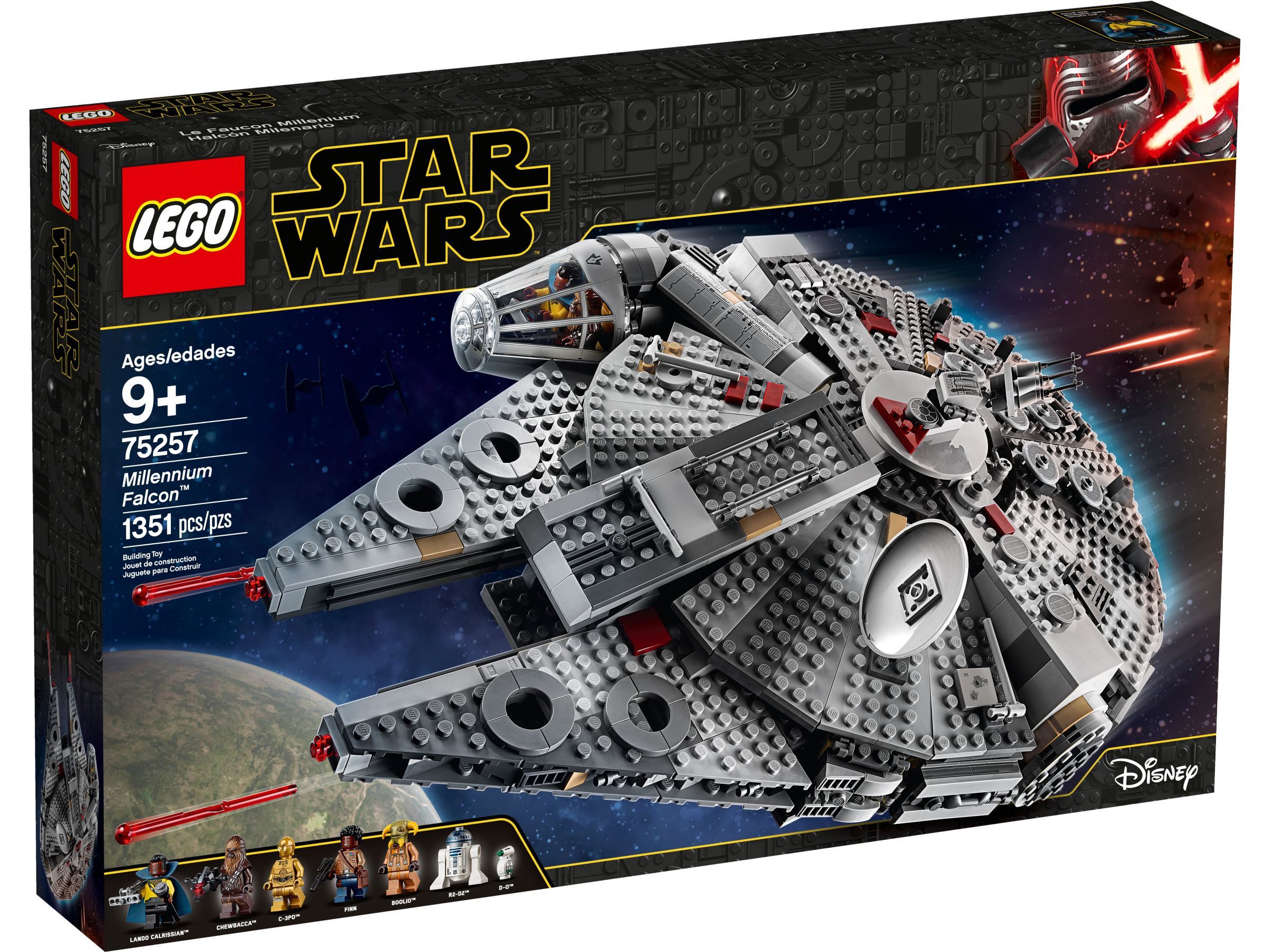 LEGO® Star Wars 75257 Millennium Falcon™ Konstruktionsspielsteine, (Set, 1353 Teile)