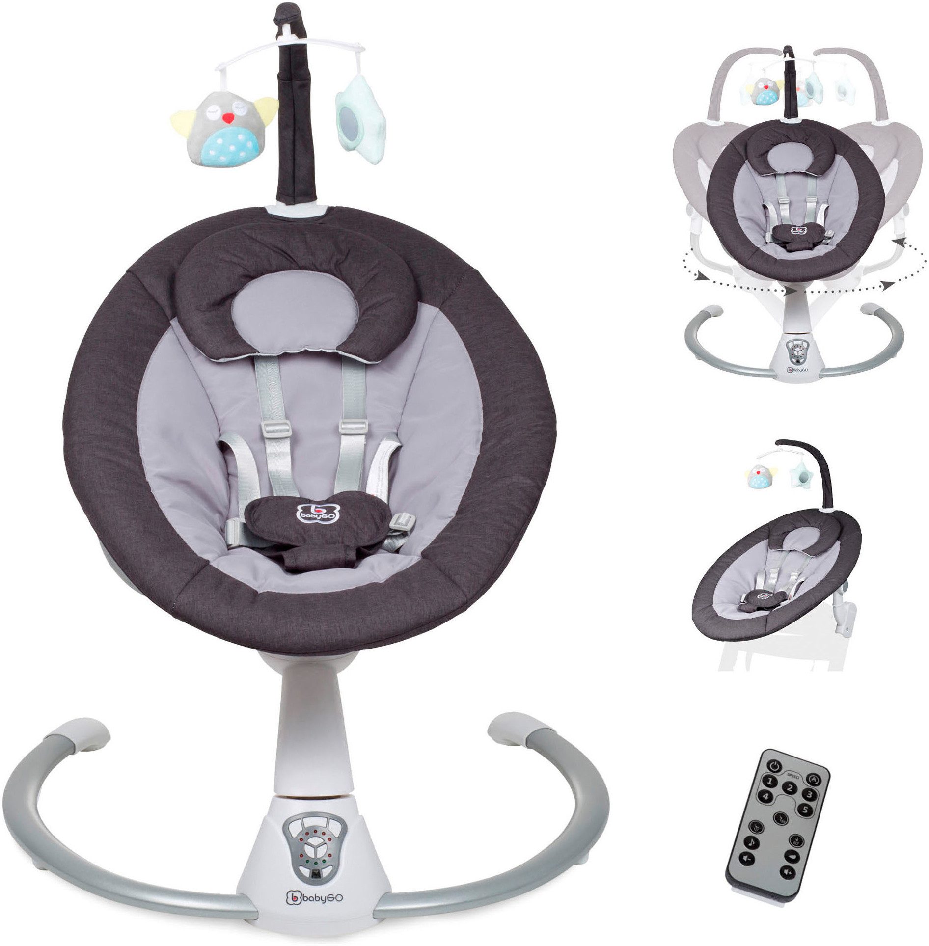 BabyGo Babywippe Homey, mit Schaukelbewegungen und Sound günstig online kaufen