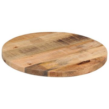 vidaXL Esstisch Tischplatte Ø 50x1,5 cm Rund Raues Massives Mangoholz