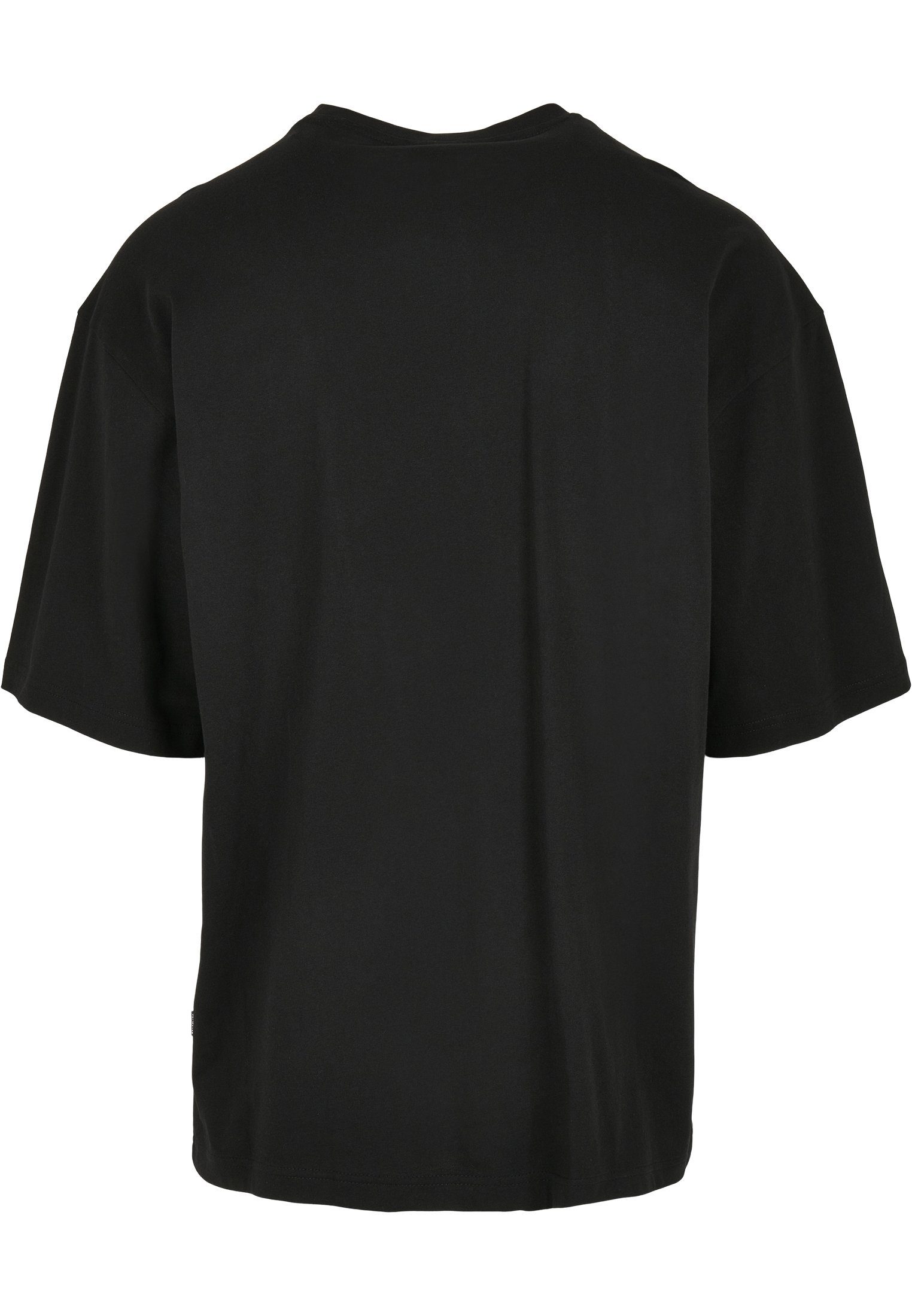 URBAN CLASSICS (1-tlg) Double Kurzarmshirt Herren Tee Pocket black/asphalt Big