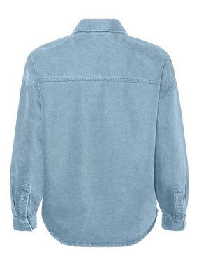 Vero Moda Blusenshirt Oversized Denim Bluse Jeans Hemd VMPALOMA 4857 in Blau