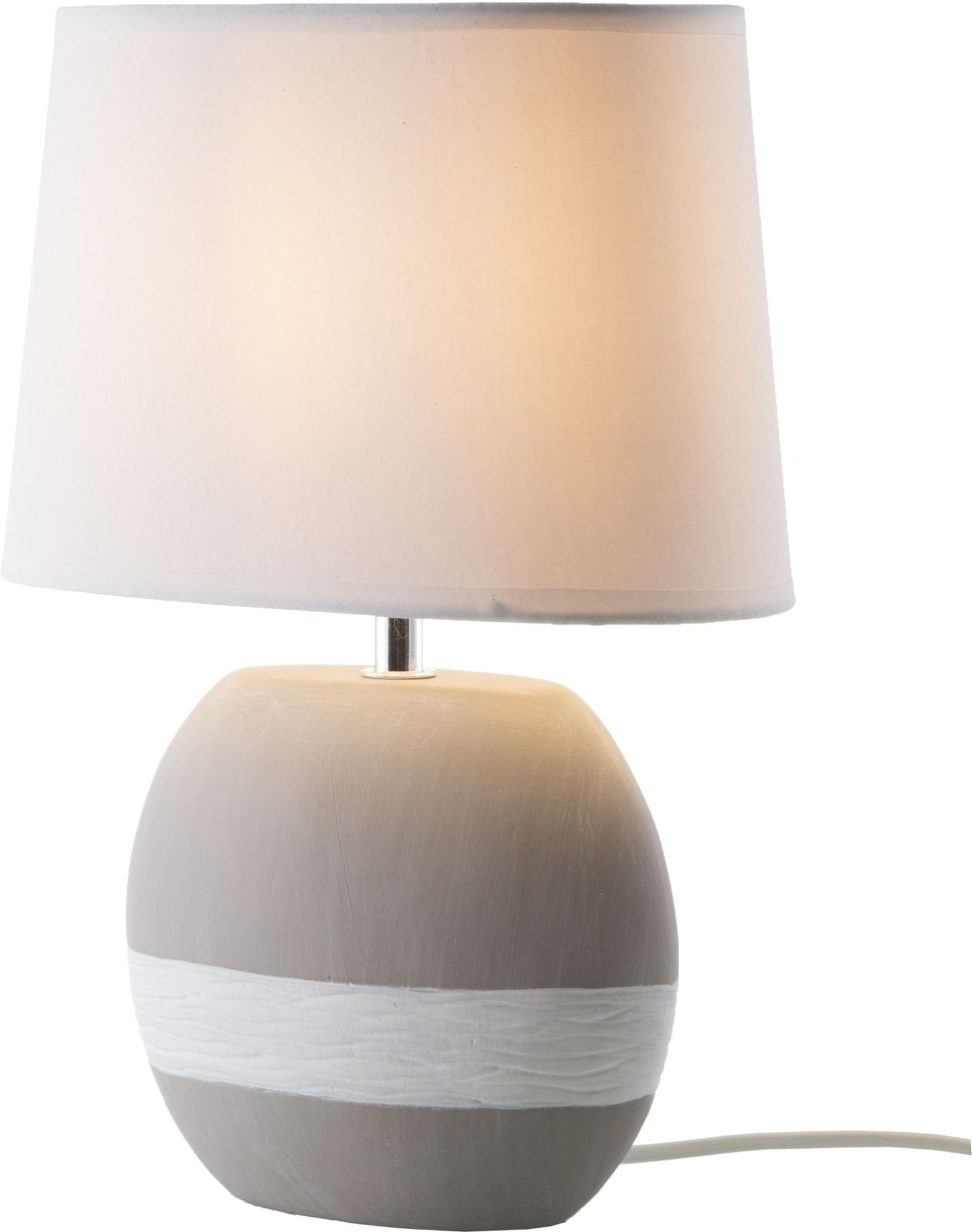 Wohnzimmer Keramik Leuchten bmf-versand Nino E14 Tischlampe Tischleuchte Tischleuchte grau