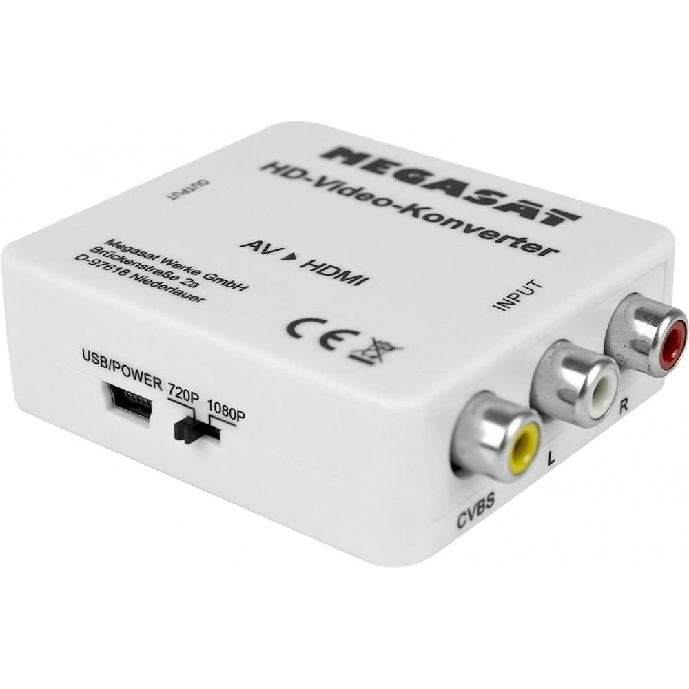 900196 - HD-Video-Konverter - AV zu HDMI - schwarz HDMI-Adapter