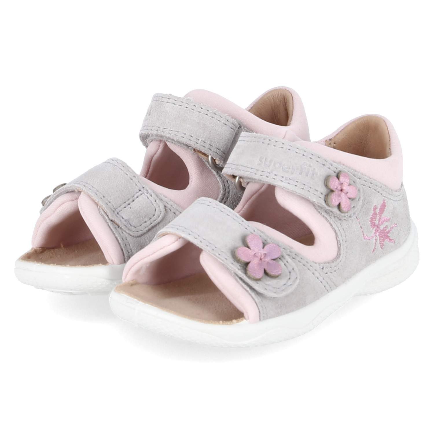 Superfit Superfit 1-600098-2500 Mädchen Leder & Textil grau Sandalette