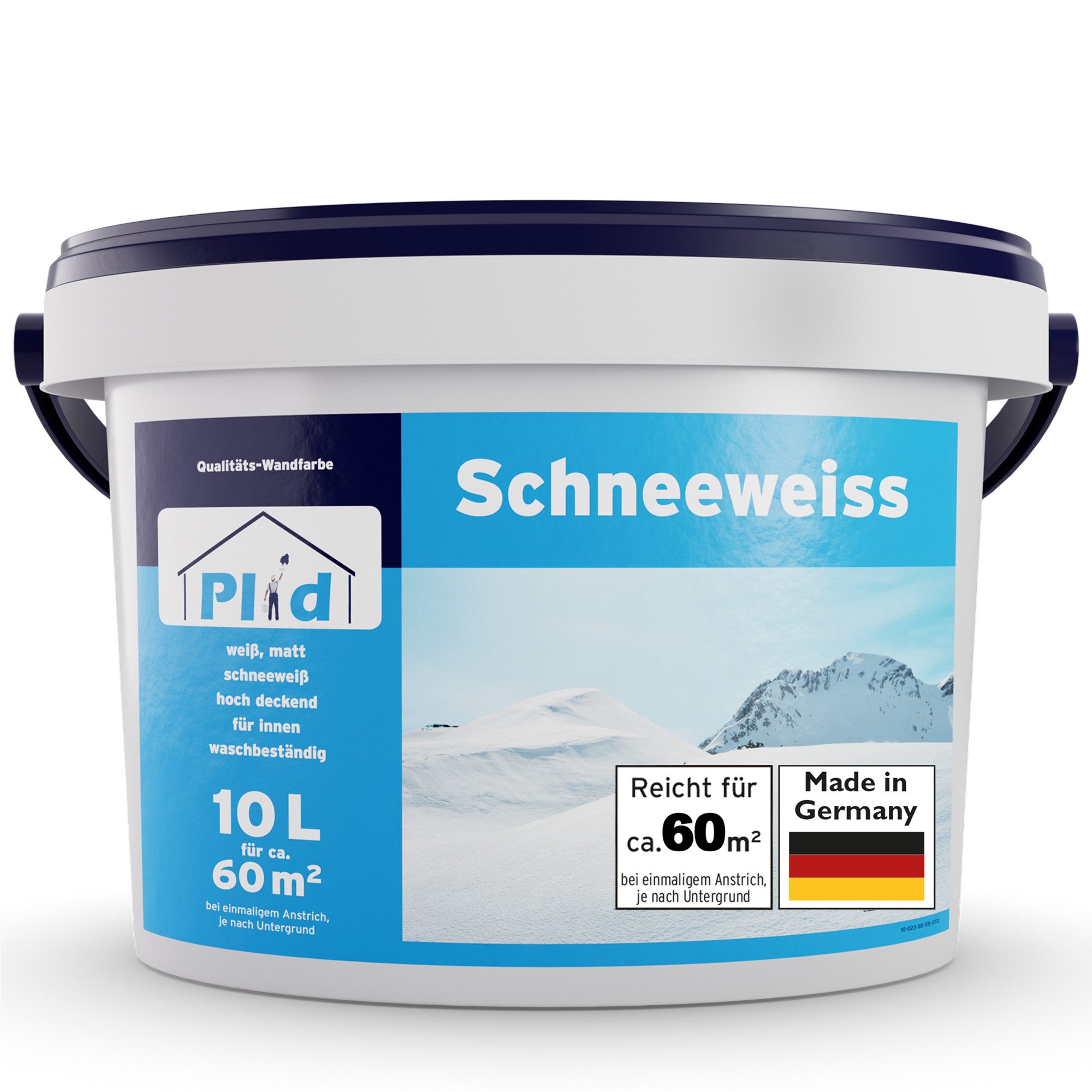 plid Wandfarbe Plid Schneeweiß Wanfarbe innen - Deckenfarbe - Polarweiß - Innenfarbe, Gute Deckkraft, wenig spritzen