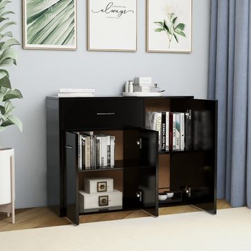 vidaXL Sideboard Sideboard Schwarz 88x30x70 cm Holzwerkstoff (1 St)