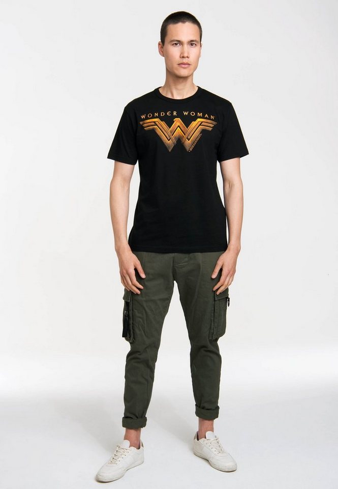 LOGOSHIRT T-Shirt Wonder Woman Movie Logo mit coolem Frontprint