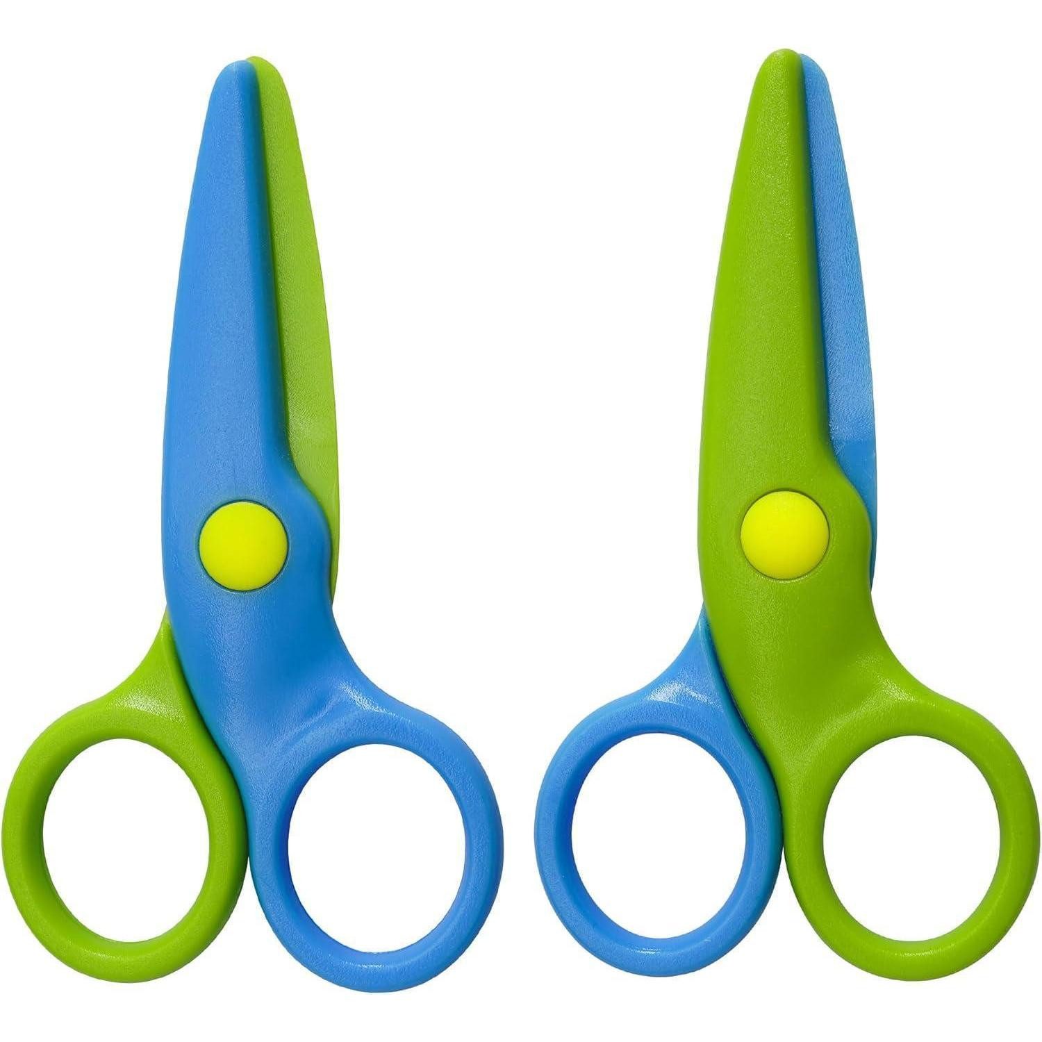 LuxusKollektion Bastelscheren Sicherheitsschere für Kinder 10,7cm PP-Kunststoffschneider 2er Set