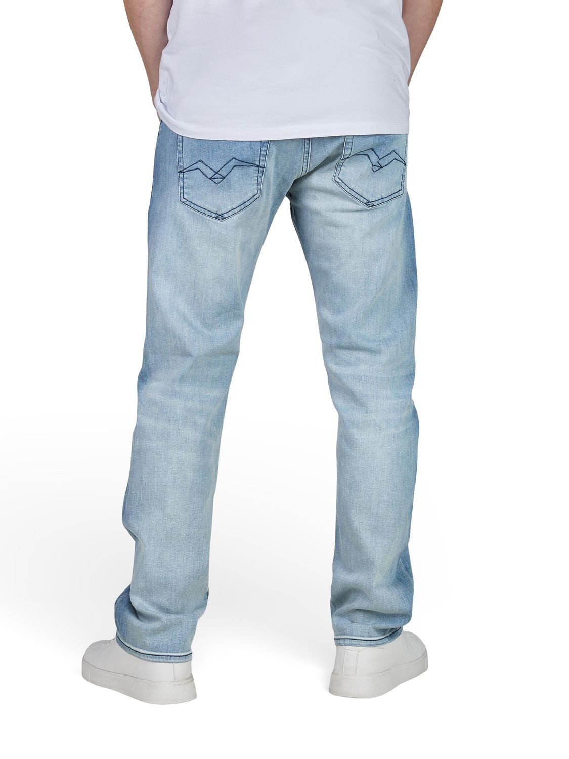 Replay Straight-Jeans Herren Jeanshose Grover Denim Hose mit Stretch günstig online kaufen