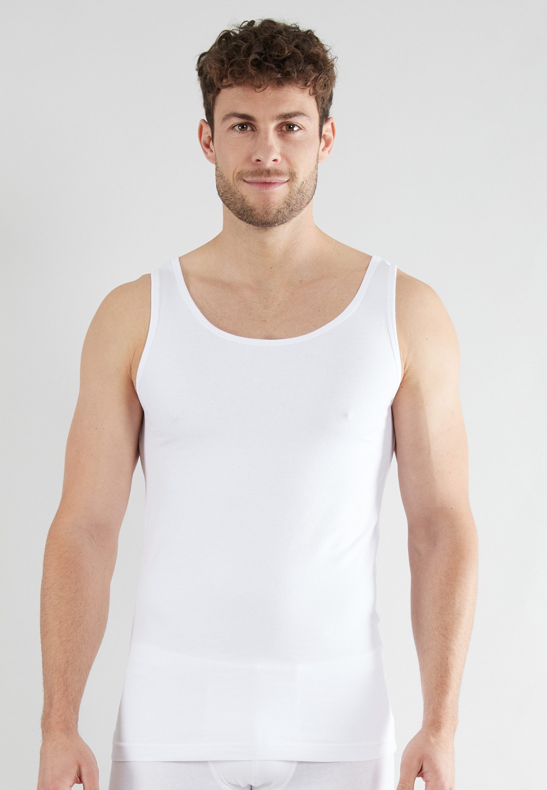 bugatti Unterhemd BUGATTI Herren Tank-Top weiß uni (1-St) günstig online kaufen