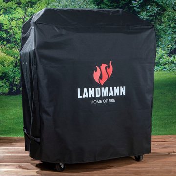 LANDMANN Grillabdeckhaube Wetterschutzhaube Premium 60x96x120cm, wasserdicht kältebeständig, atmungsaktiv reißfest