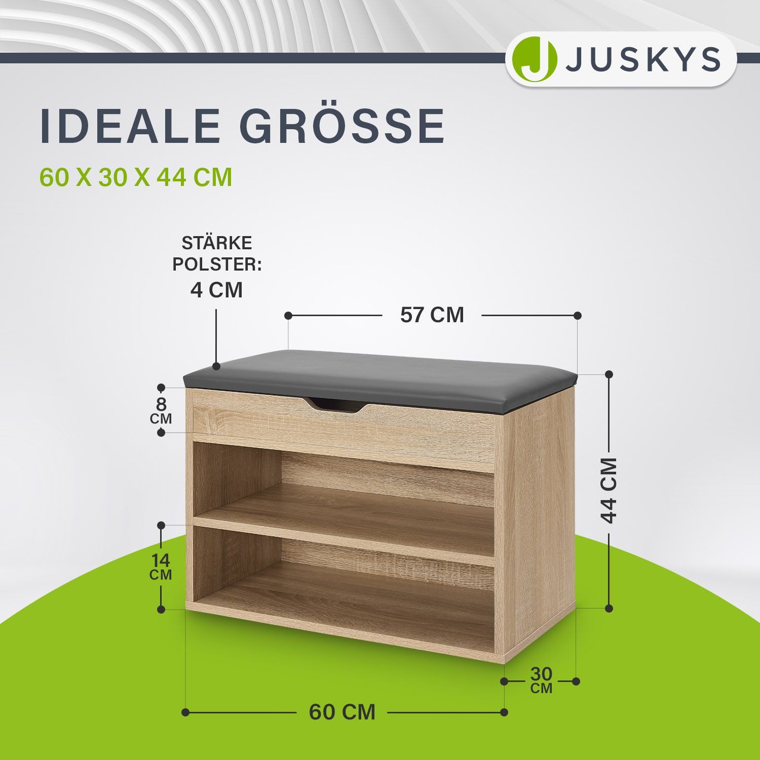 Juskys Schuhregal, mit Klappdeckel, für 6 günstig online kaufen