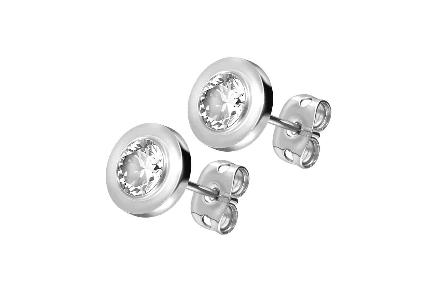 FILANGO Piercing-Set Titan Ohrstecker DISC + günstig online kaufen