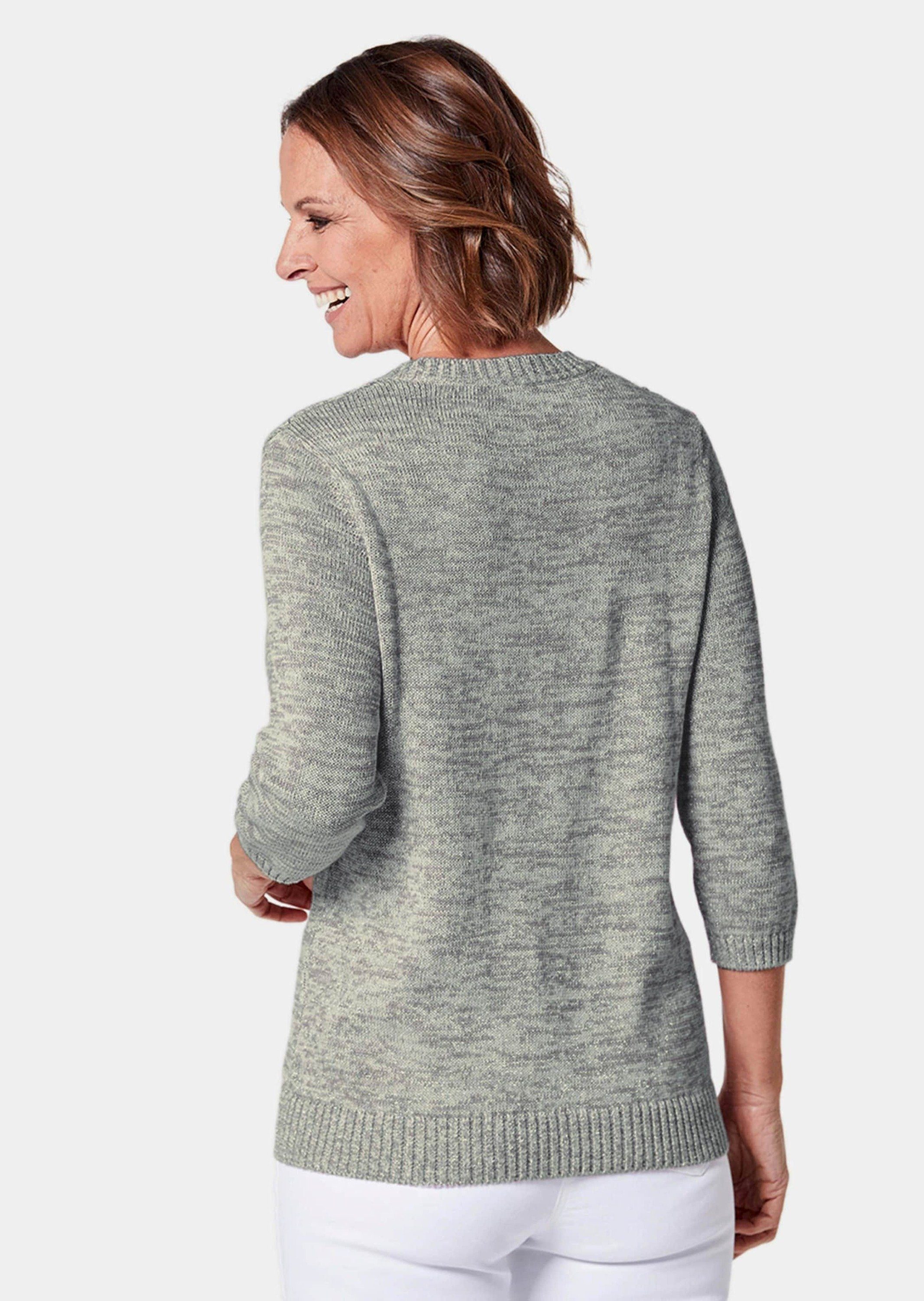 GOLDNER Strickpullover Pullover mit schönem Ajourmuster günstig online kaufen