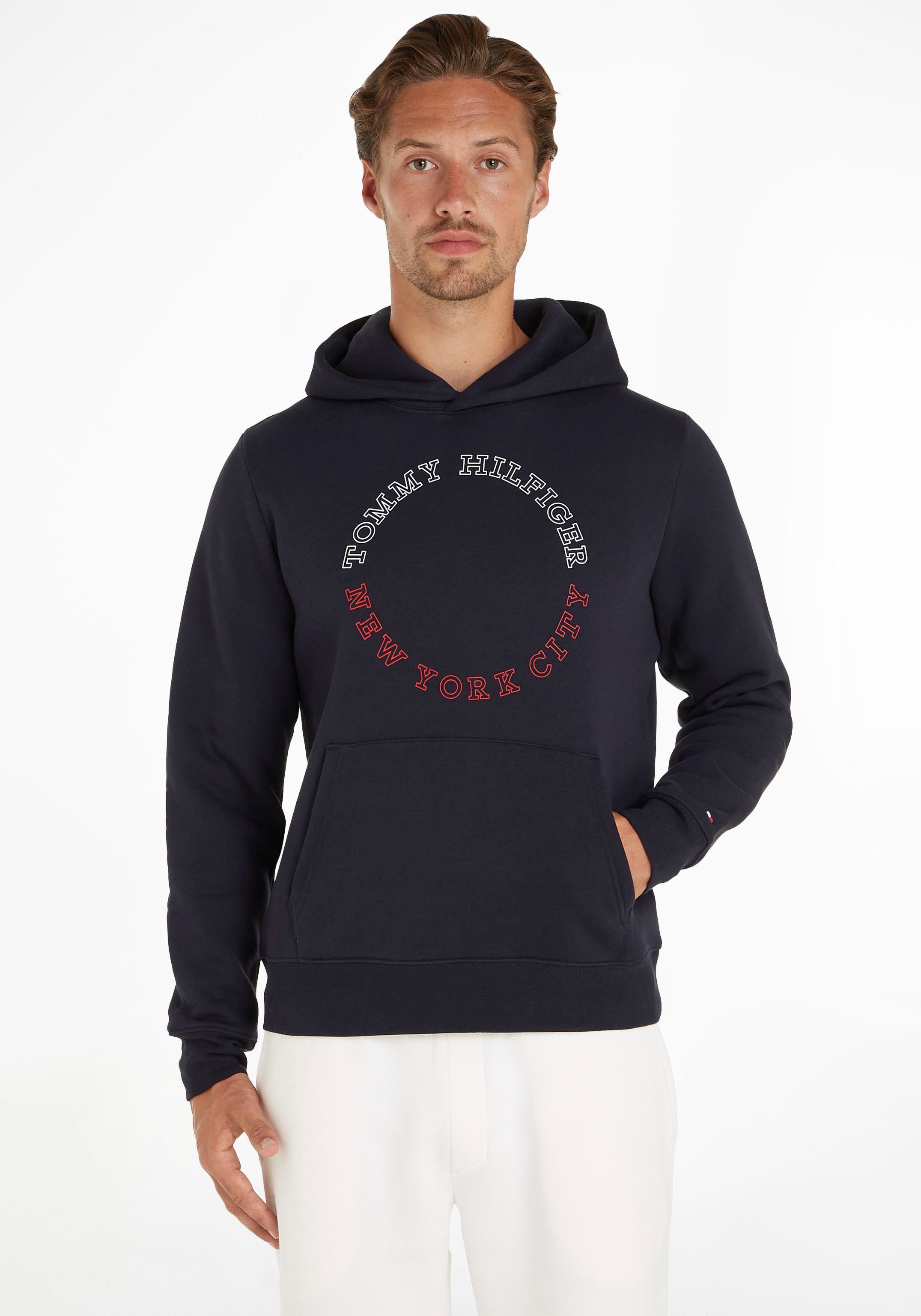 Tommy Hilfiger Kapuzensweatshirt MONOTYPE ROUNDALL HOODY desert sky | Sweatshirts