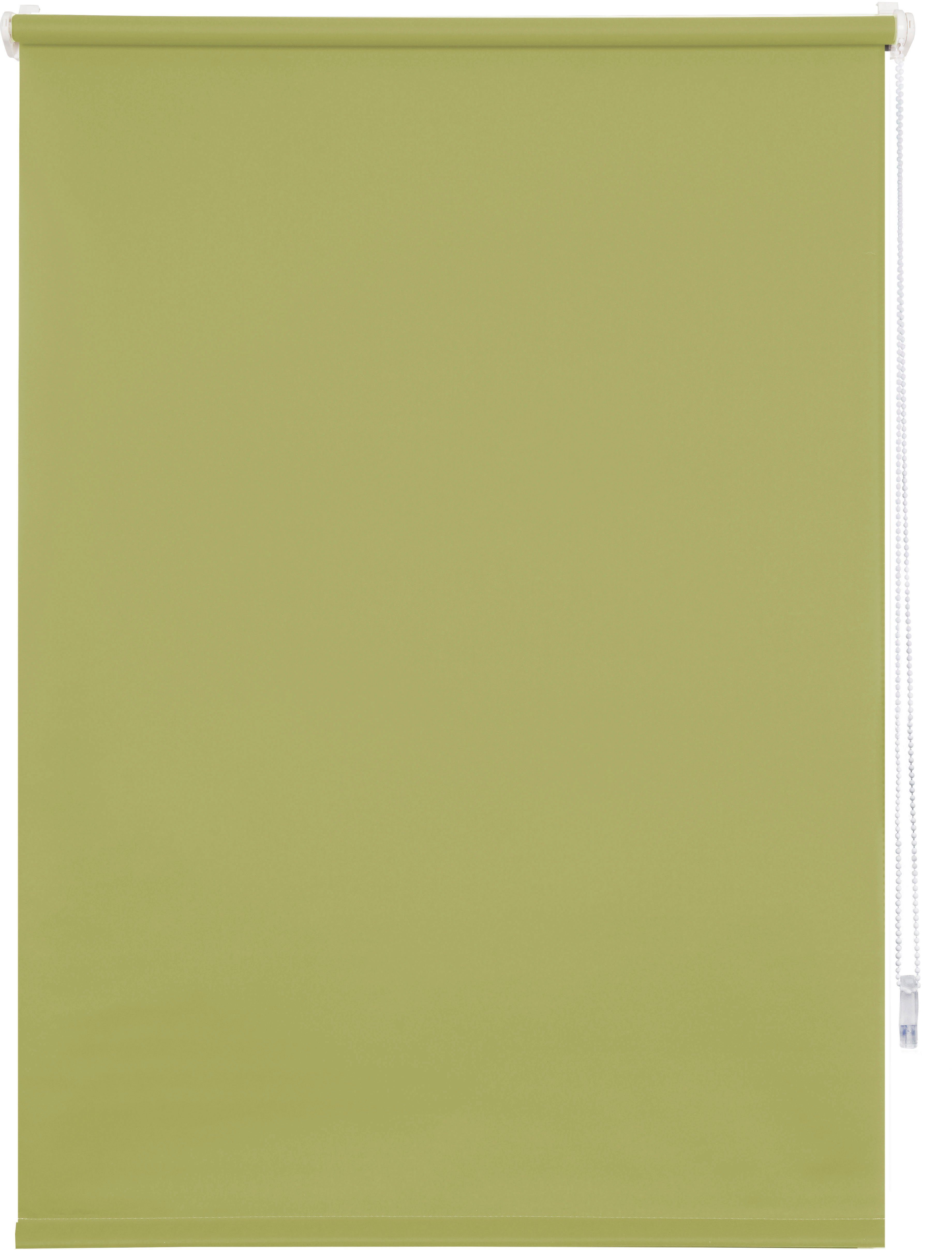 Seitenzugrollo Win, mydeco, bis Klemmfix, Breite 120cm Lichtschutz, ohne Bohren, freihängend, grün