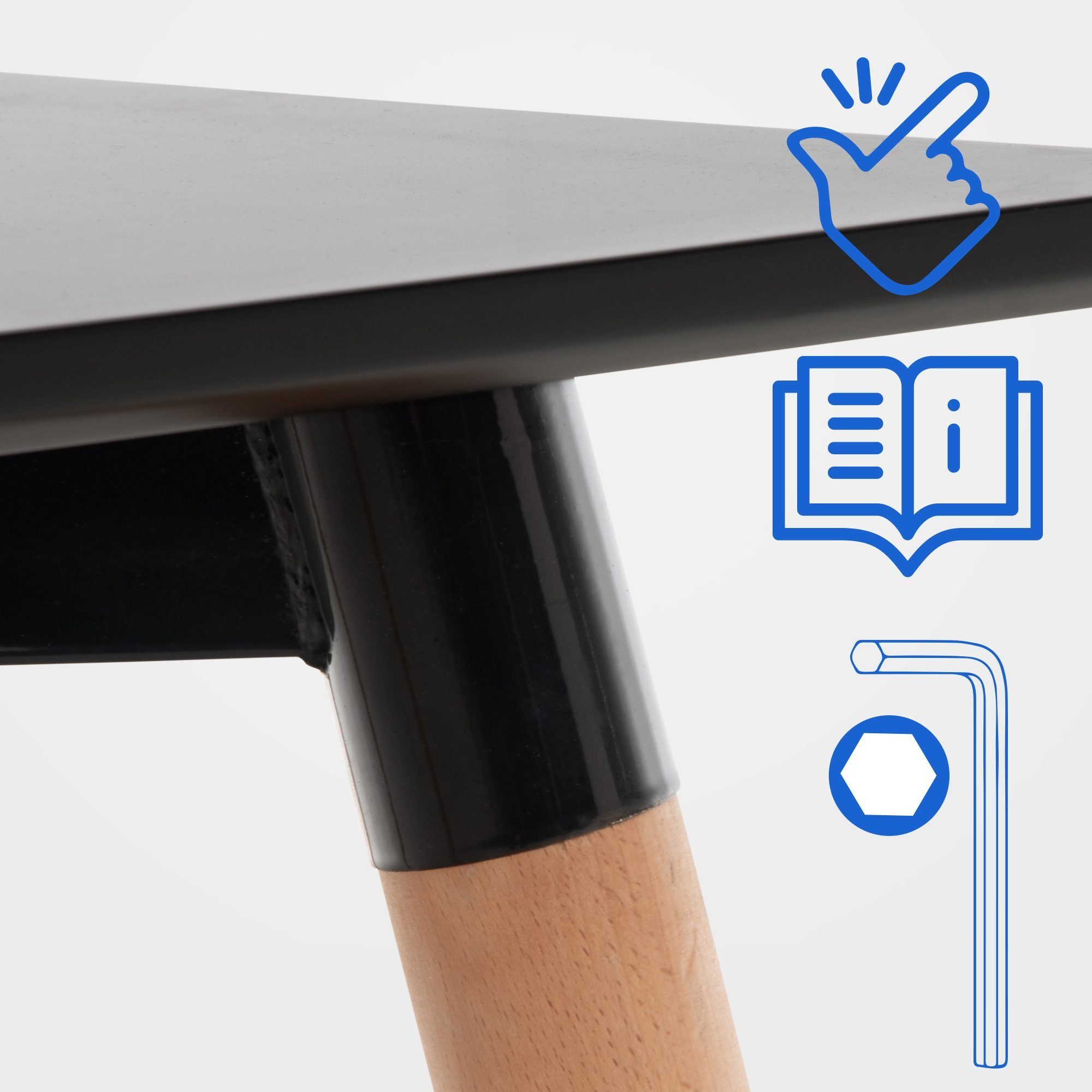 CLP Esstisch Viborg, mit MDF Tischplatte