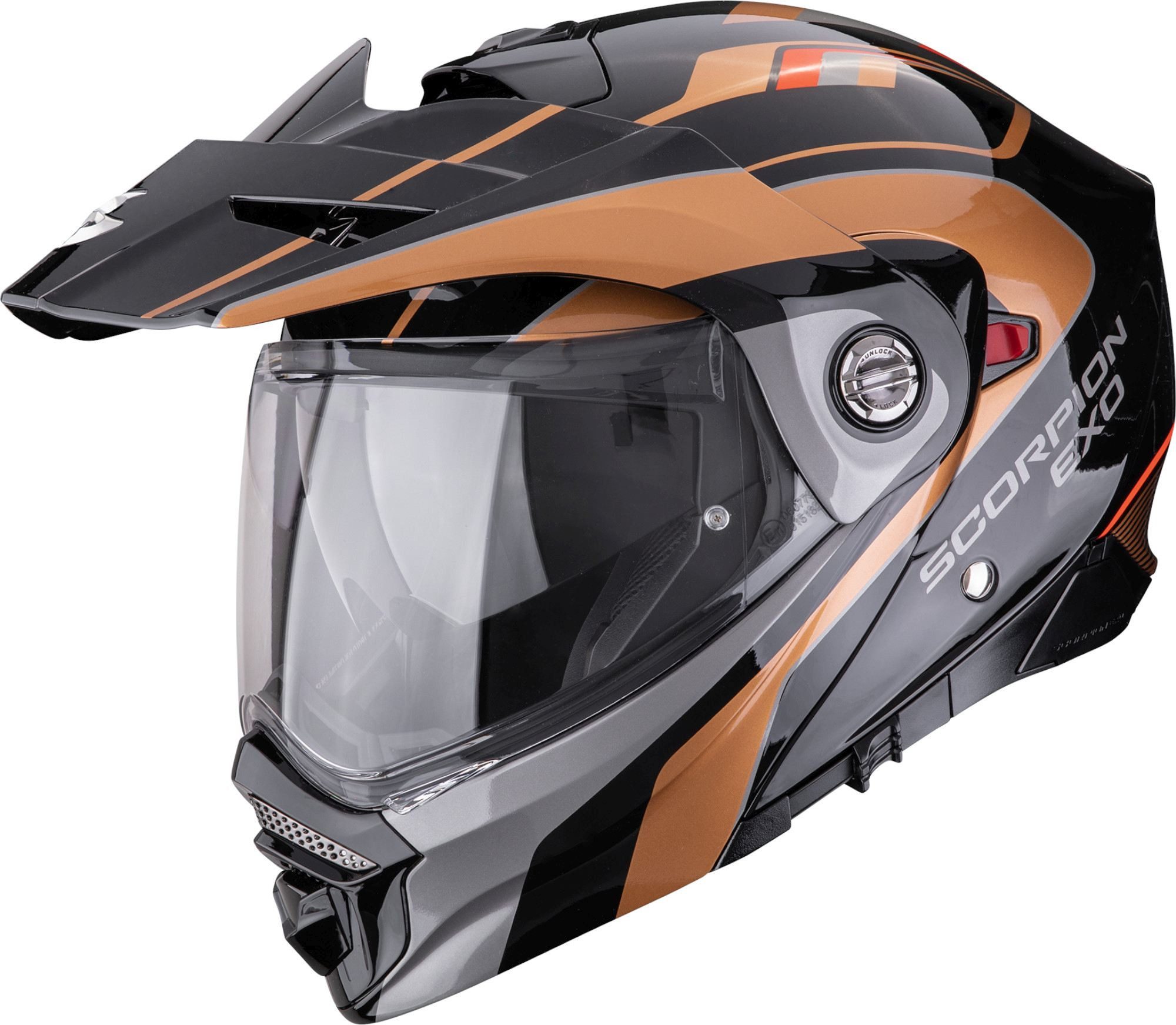 Scorpion Exo Motocrosshelm ADX-2 Kamps Enduro Helm, vorbereitet für Kommunikationssystem,geeignet für Brillenträger,v