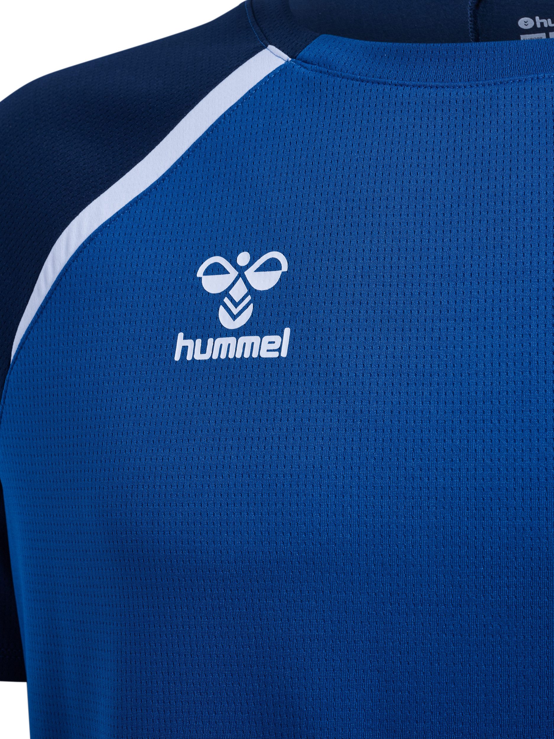 hummel Trainingsshirt HMLLEAD 2.0 JERSEY S/S mit Chevrons auf den Schultern, atmungsaktiv, schnelltrocknend