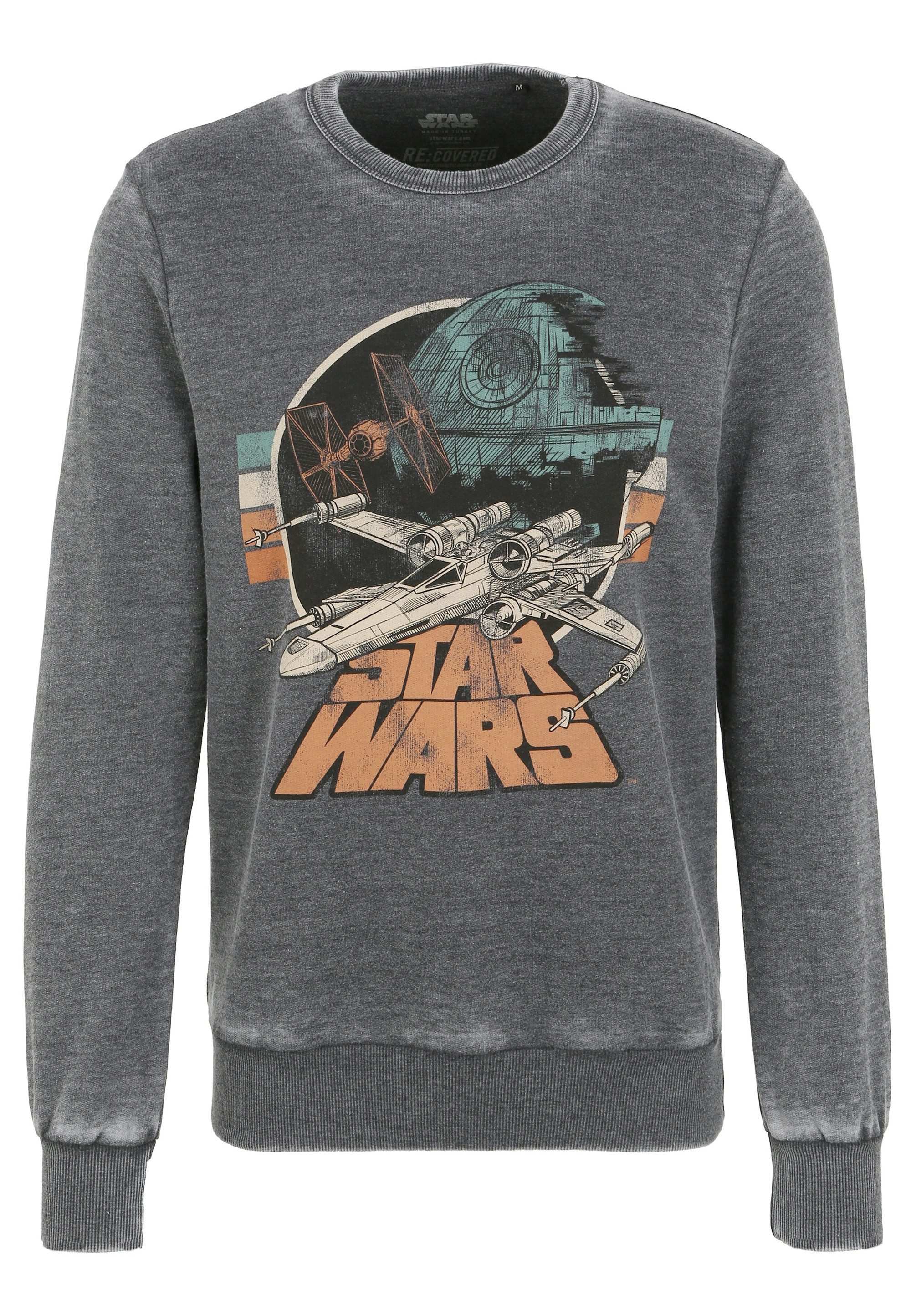 Recovered Sweatshirt Star Wars Empire Strikes Back Retro X-Wing im zeitlose günstig online kaufen