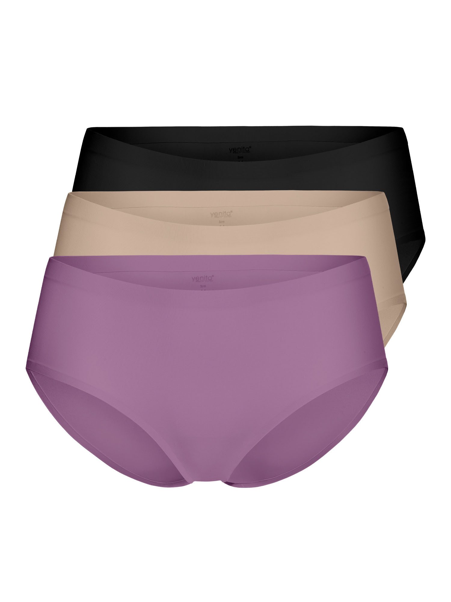 Yenita® Slip Nahtlose Hüftslips (3-St) aus Microfaser