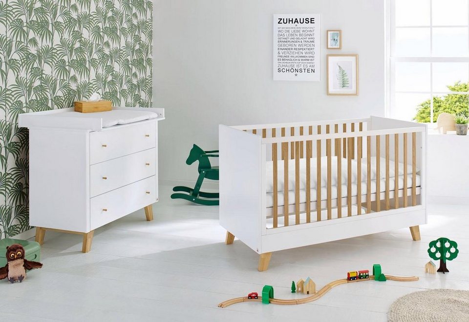 Pinolino® Wickelkommode), Kinderbett, in Babymöbel-Set mit (Spar-Set, breit; Made Pan, 2-St., Europe;
