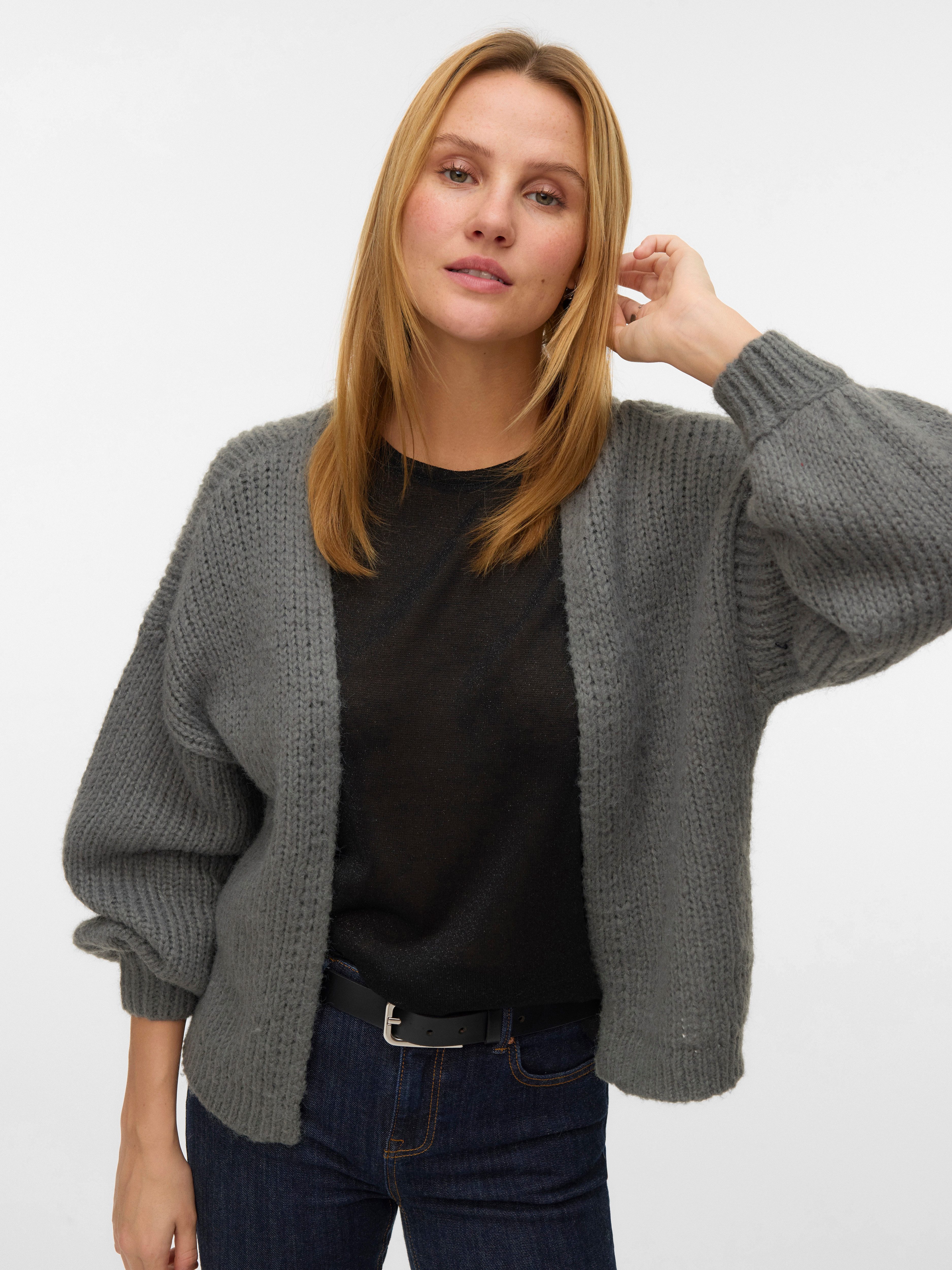 Vero Moda Strickjacke VMMAYBE LS OPEN CARDIGAN GA REP