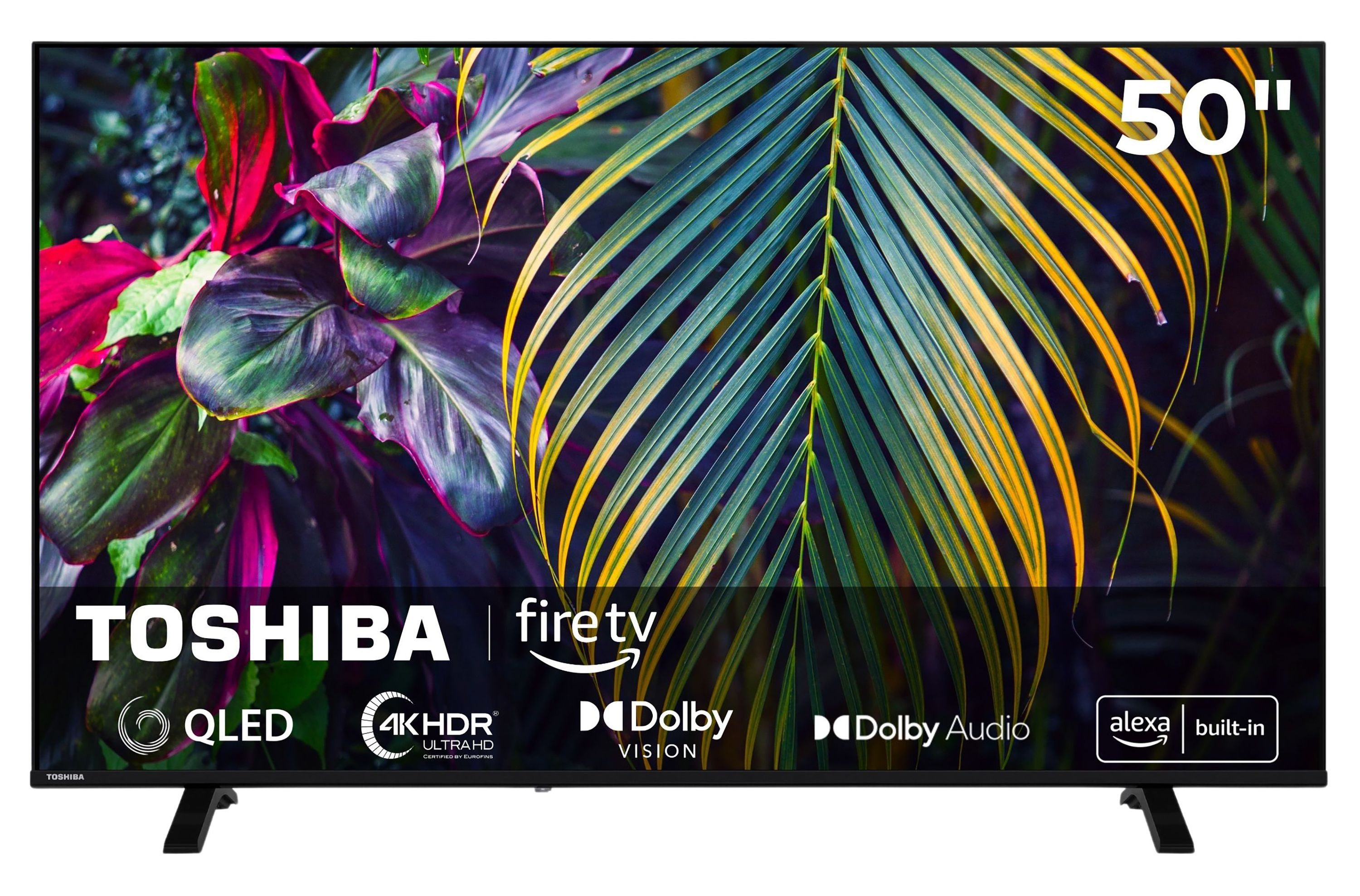 Toshiba 50QF2663DAZ QLED-Fernseher (126 cm/50 Zoll, 4K Ultra HD, Fire TV, Fire TV, HDR Dolby Vision, Triple-Tuner, Alexa Built-In)